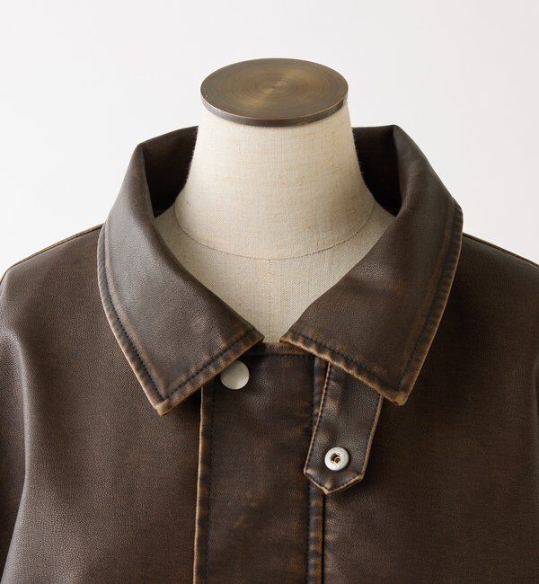  「フェイクレザージャケット」|ダウンベスト・ベスト|