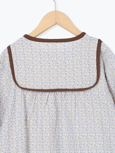 Samansa Mos2 Lagom「配色パイピング花柄ワンピース」|ワンピース|