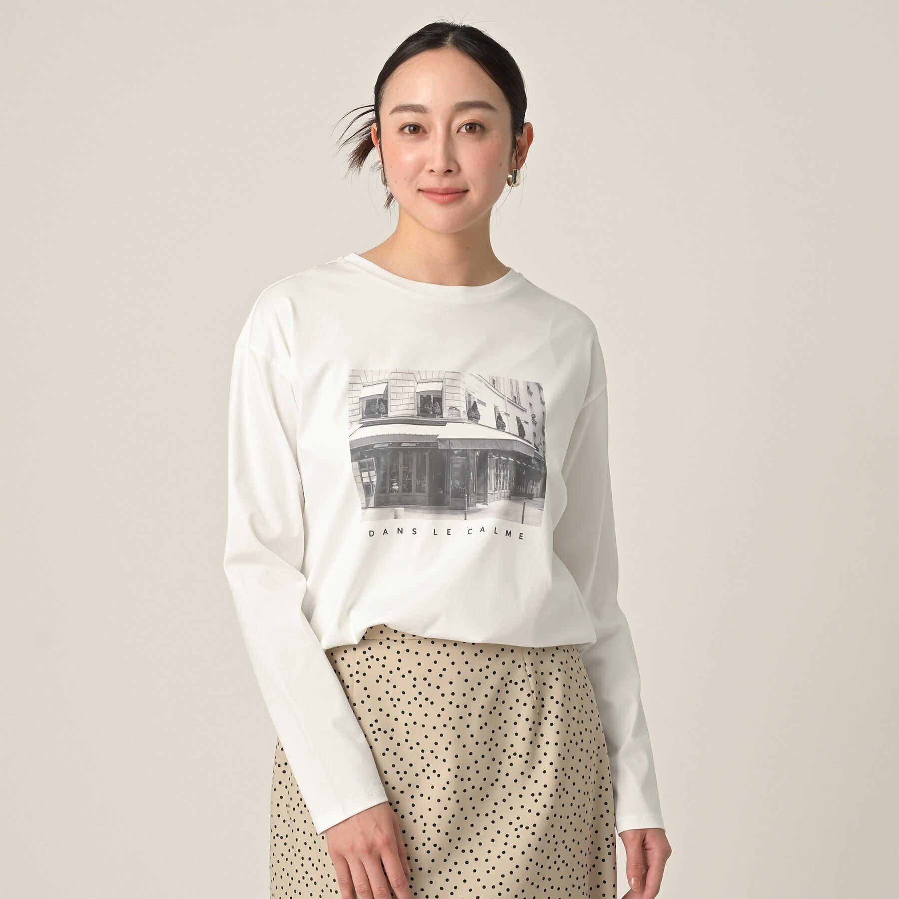 UNTITLED「【コットン100/洗える】フォトロングTシャツ」|Tシャツ・カットソー|