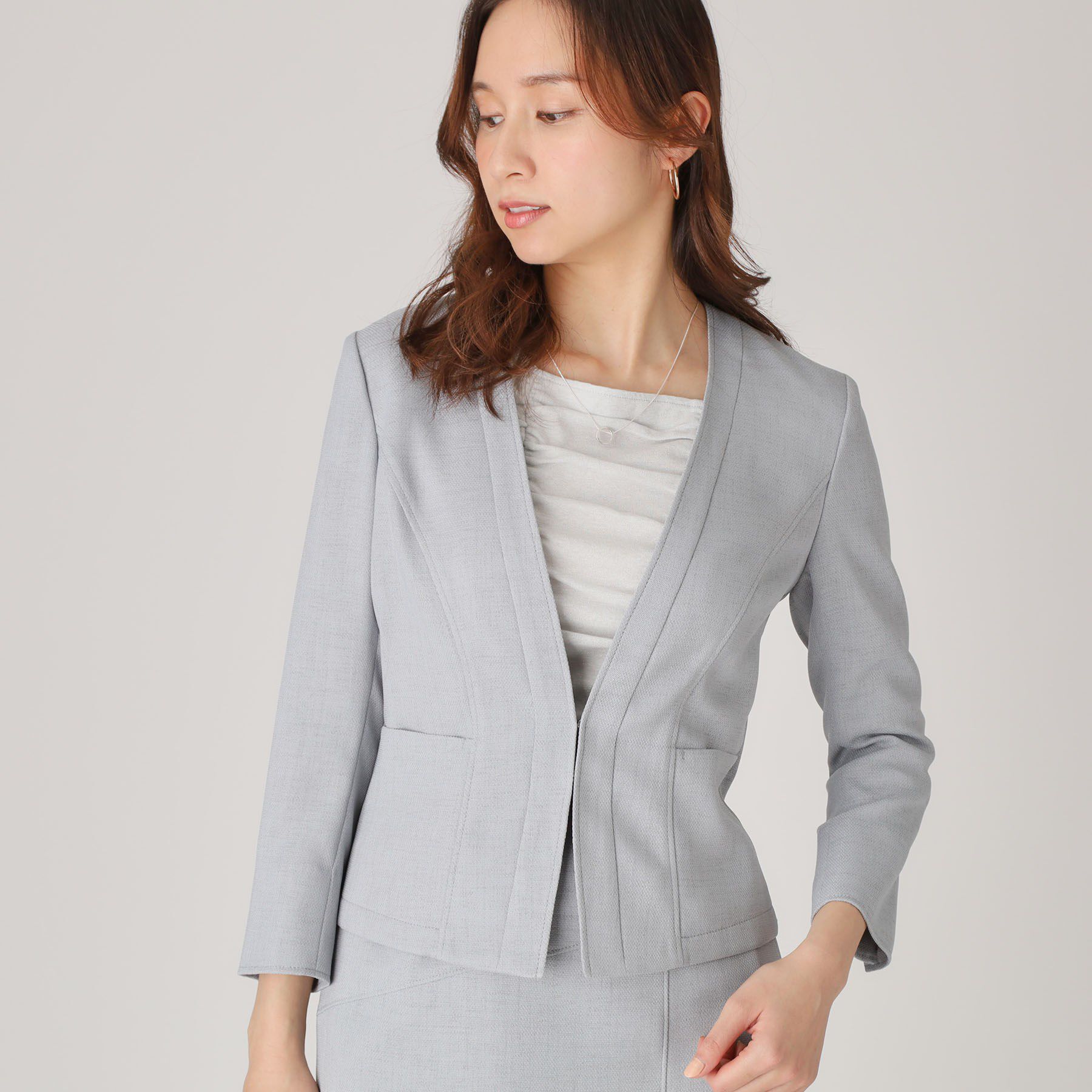 COUP DE CHANCE「【手洗い可／日本製】ノーカラージャケット」|ノーカラージャケット|