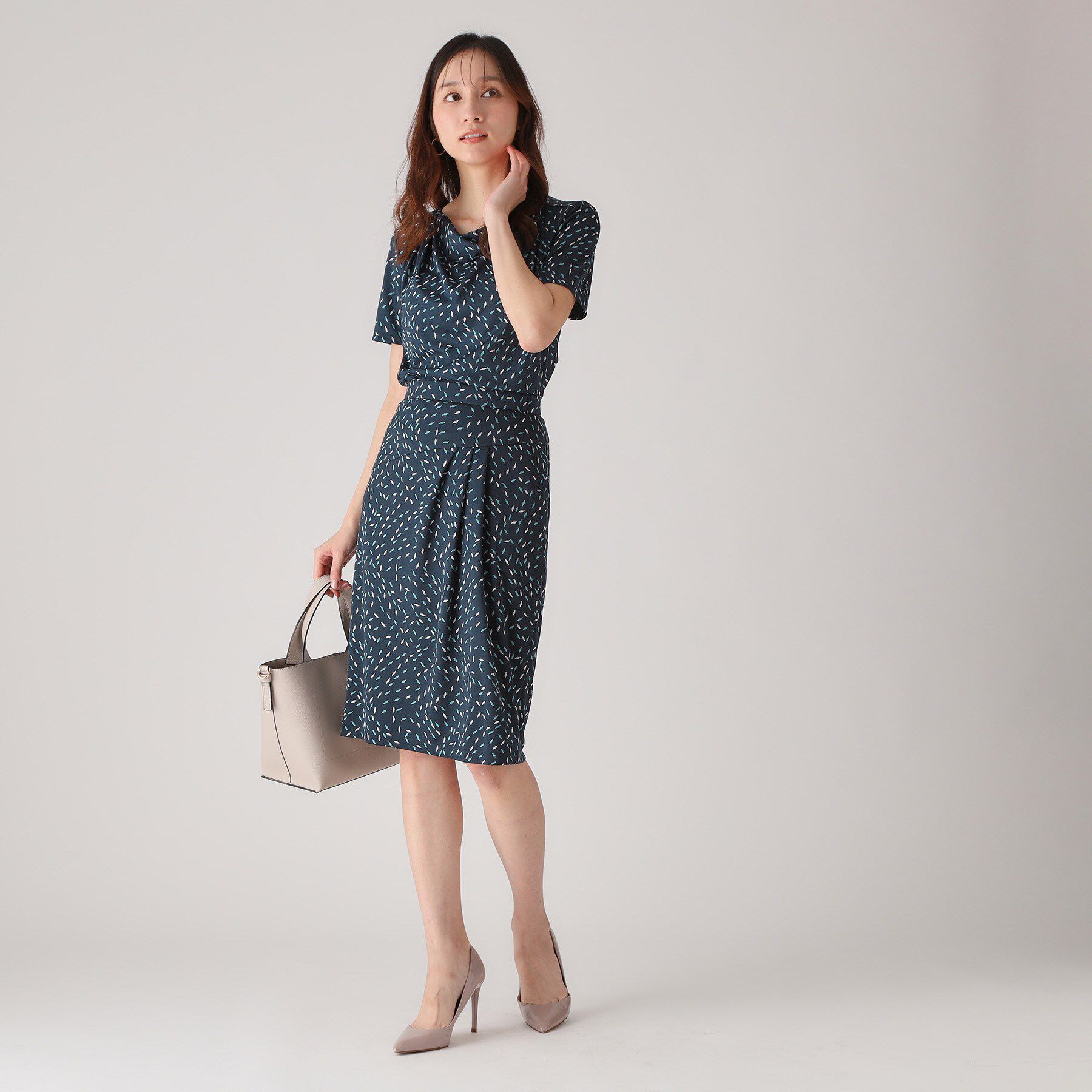 COUP DE CHANCE「【洗える／日本製】ジオメトリック柄カットソー」|Tシャツ・カットソー|