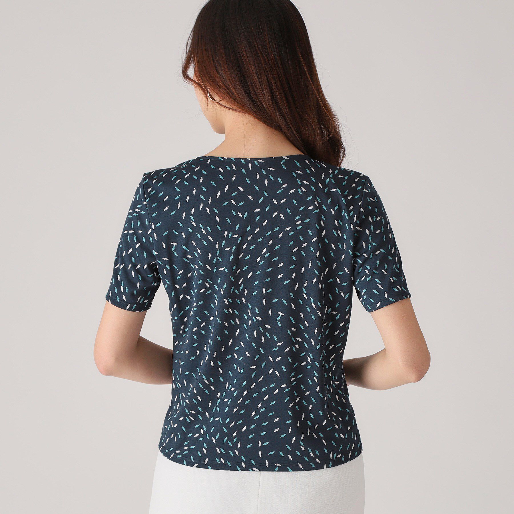 COUP DE CHANCE「【洗える／日本製】ジオメトリック柄カットソー」|Tシャツ・カットソー|