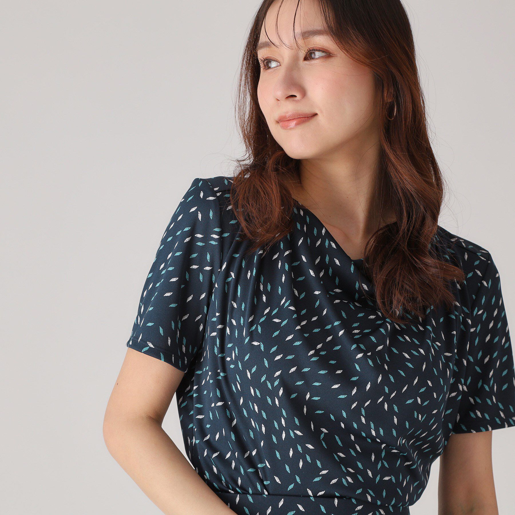 COUP DE CHANCE「【洗える／日本製】ジオメトリック柄カットソー」|Tシャツ・カットソー|