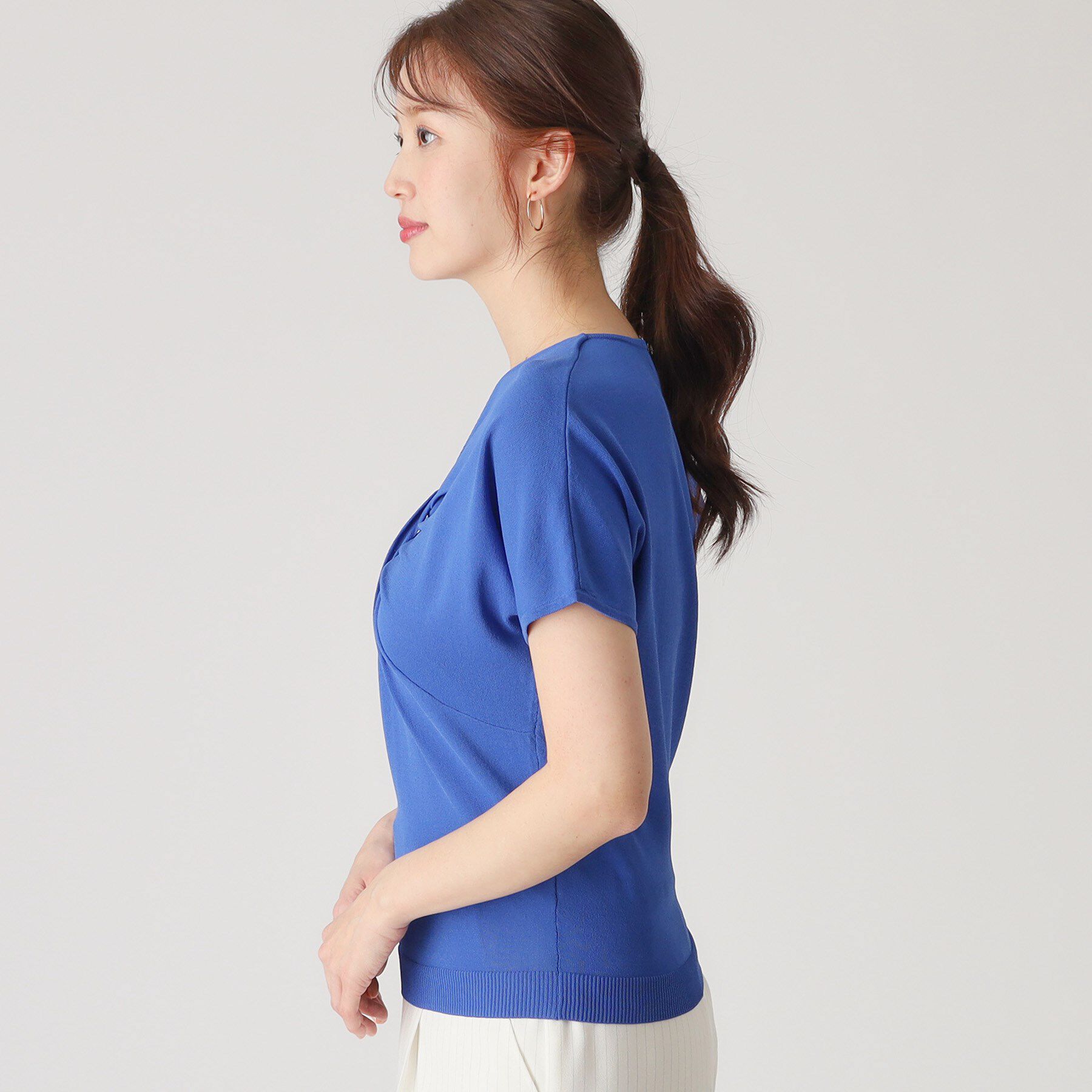 COUP DE CHANCE「【洗える】捻りデザインのニットトップス」|ニット・セーター|