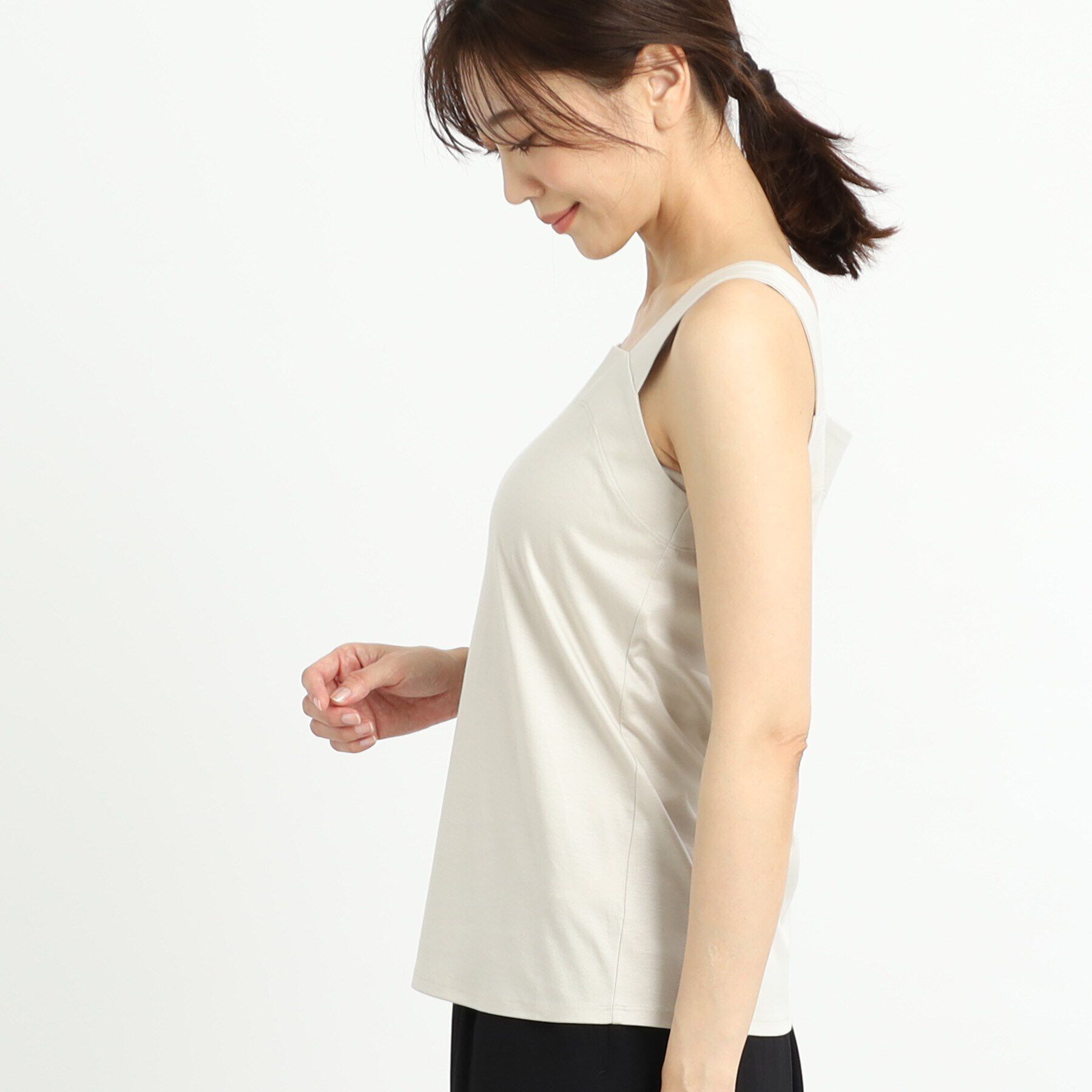 Reflect「【洗える】ベーシックカラータンクトップ」|キャミソール|