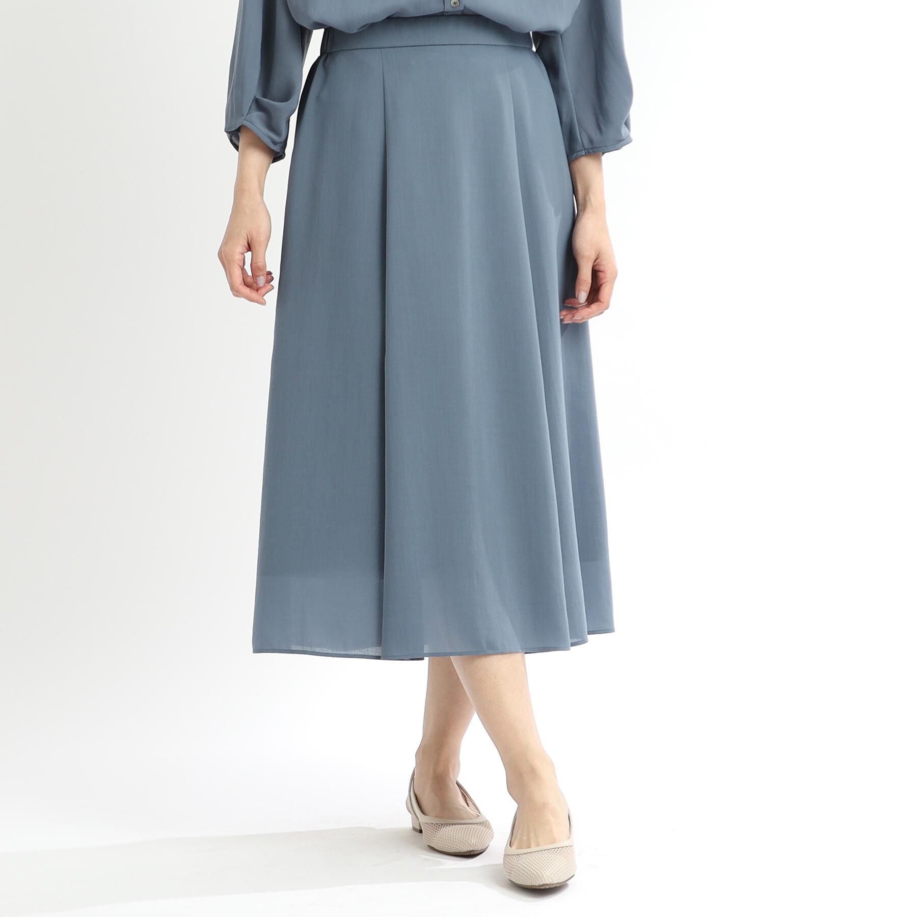 Reflect「【マシンウォッシュ可／ウエスト総ゴム／セットアップ可】エアリーロングスカート」|スカート|