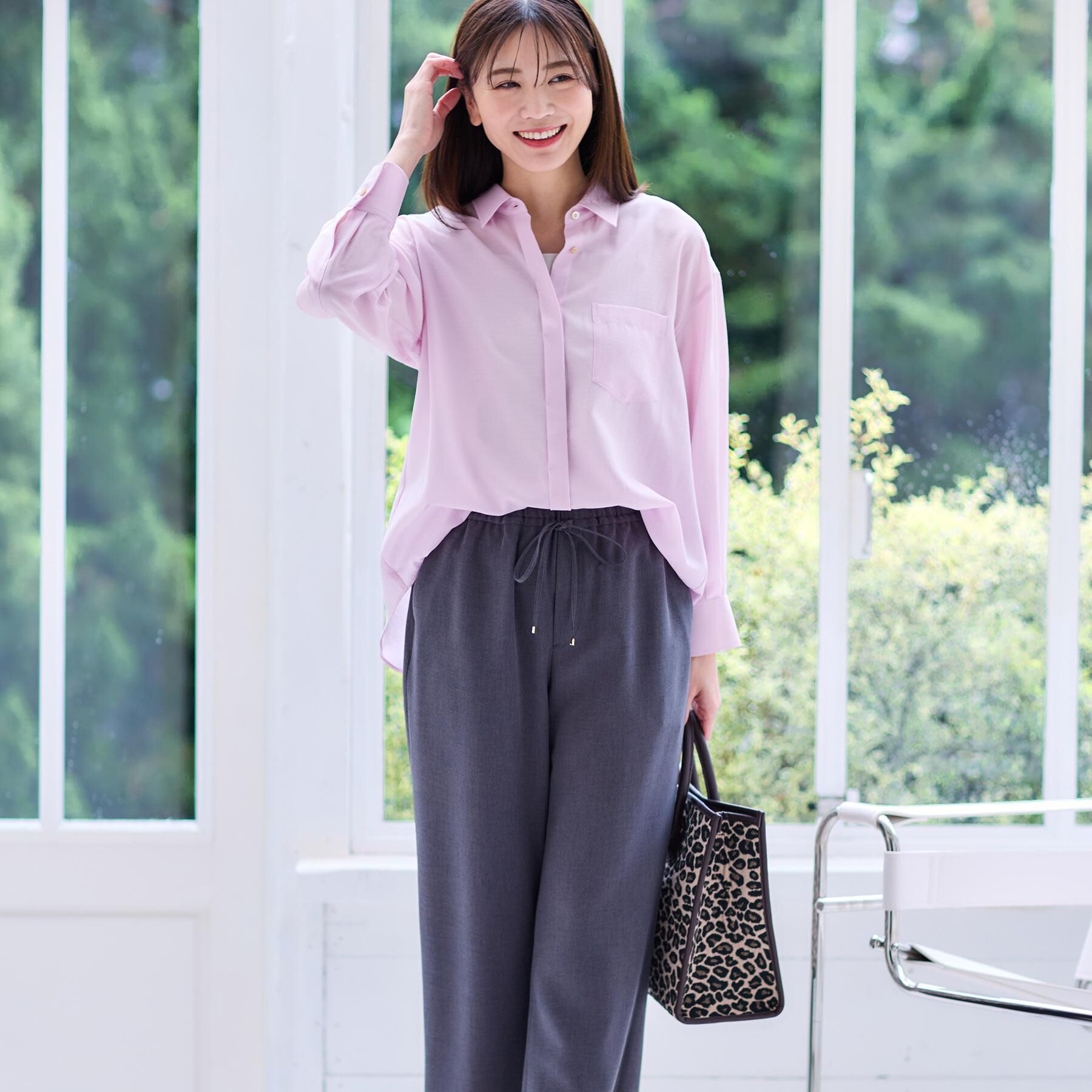 Reflect「【マシンウォッシュ可】3WAYシアーシャツブラウス」|シャツ・ブラウス|