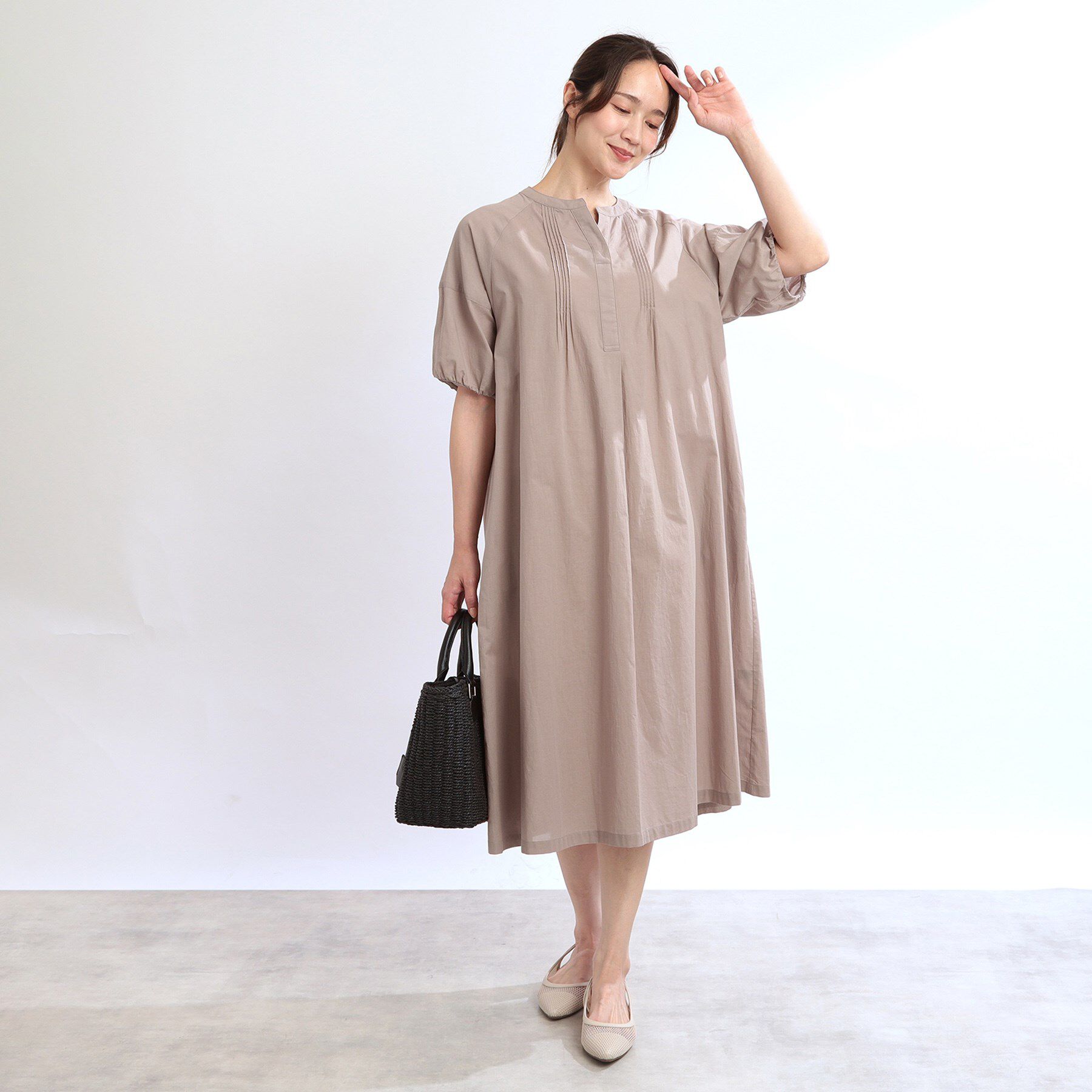 Reflect「【夏SALE／E‐QUALITY／レイヤードスタイルにも◎】ラグランスリーブワンピース」|ワンピース|