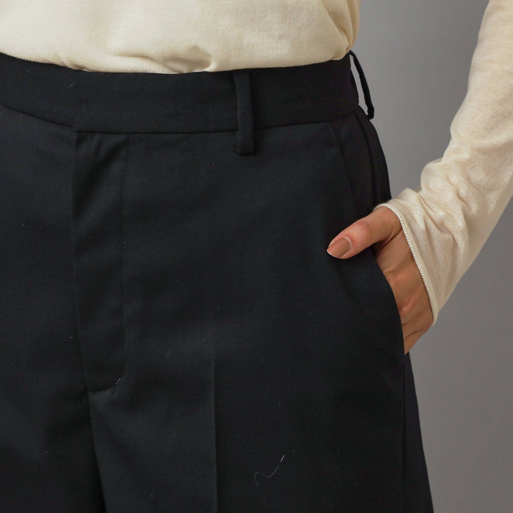 DRESSTERIOR「ブラックSETUPワイドパンツ」|その他|