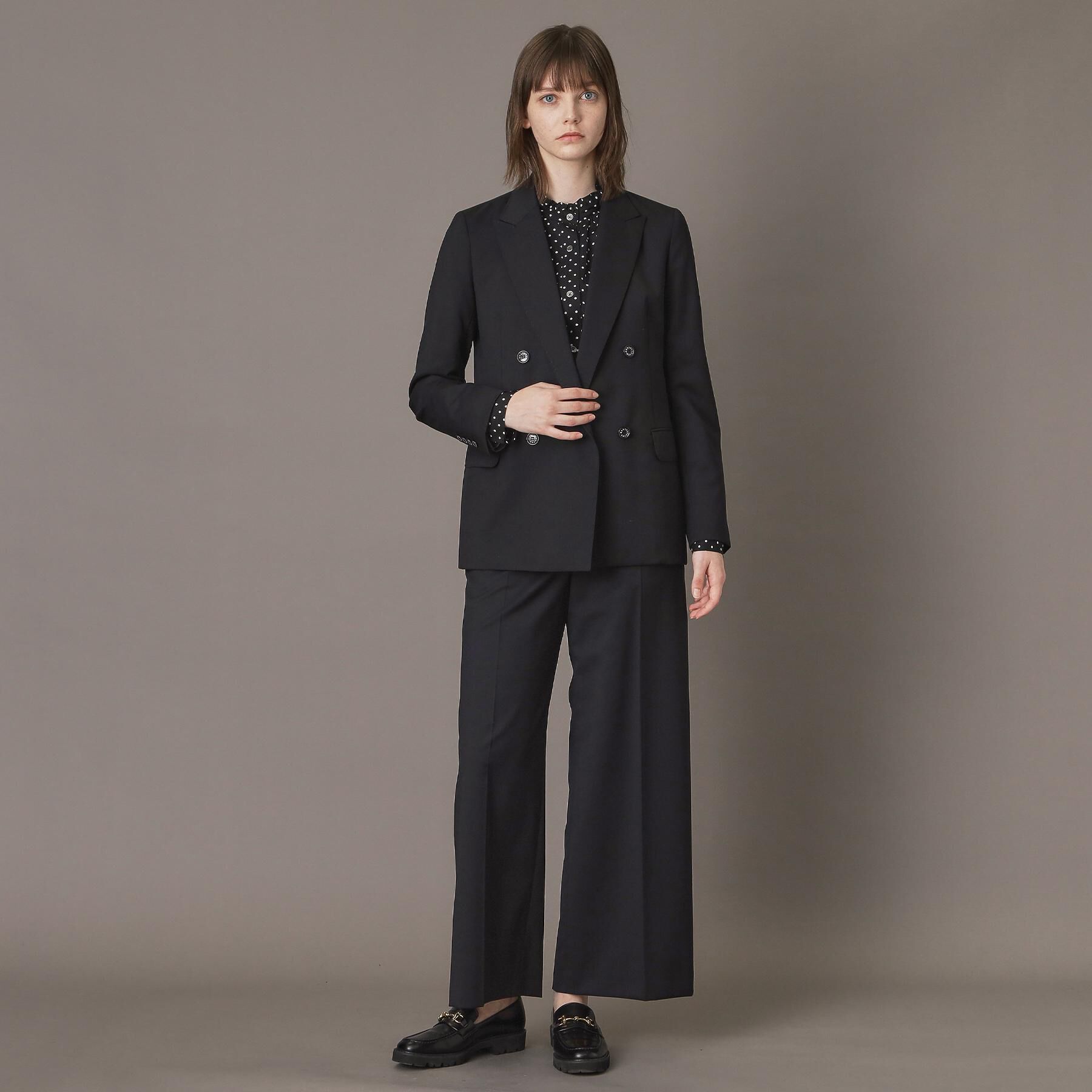 DRESSTERIOR「ブラックSETUPワイドパンツ」|その他|