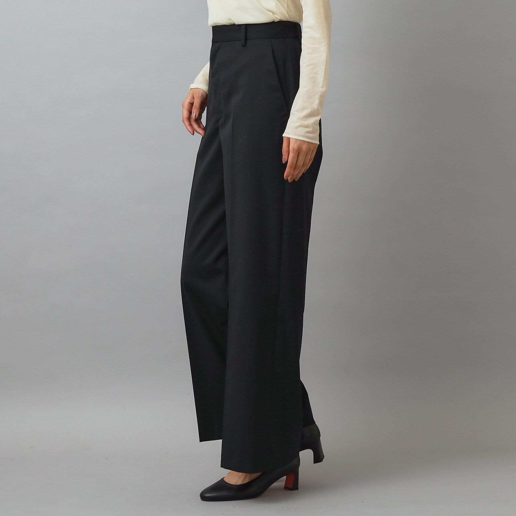 DRESSTERIOR「ブラックSETUPワイドパンツ」|その他|