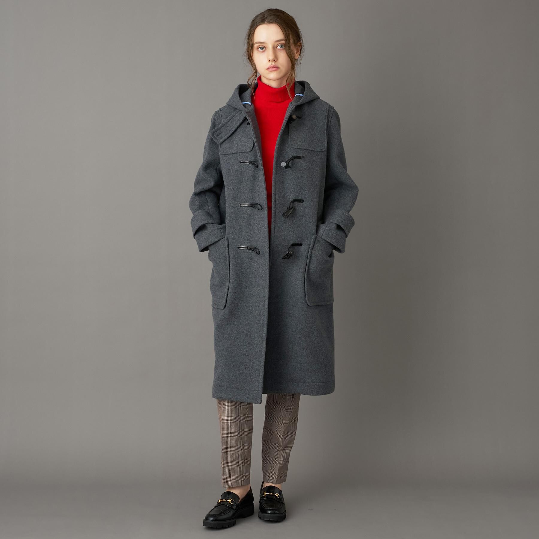 DRESSTERIOR「Superfineリサイクルメルトンダッフルコート」|ダッフルコート|