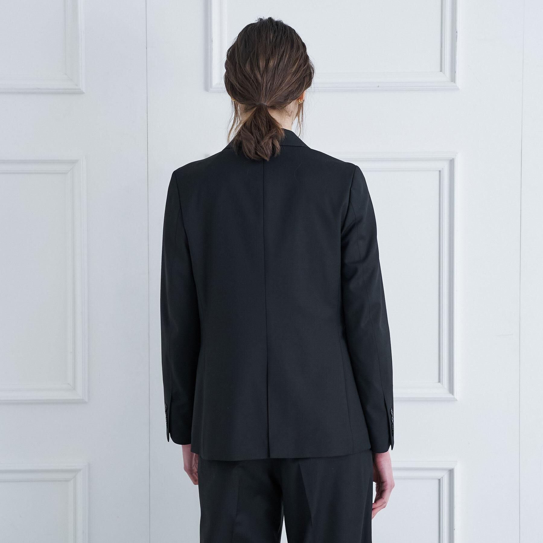 DRESSTERIOR「ピークドダブルライトストレッチジャケット」|テーラードジャケット|