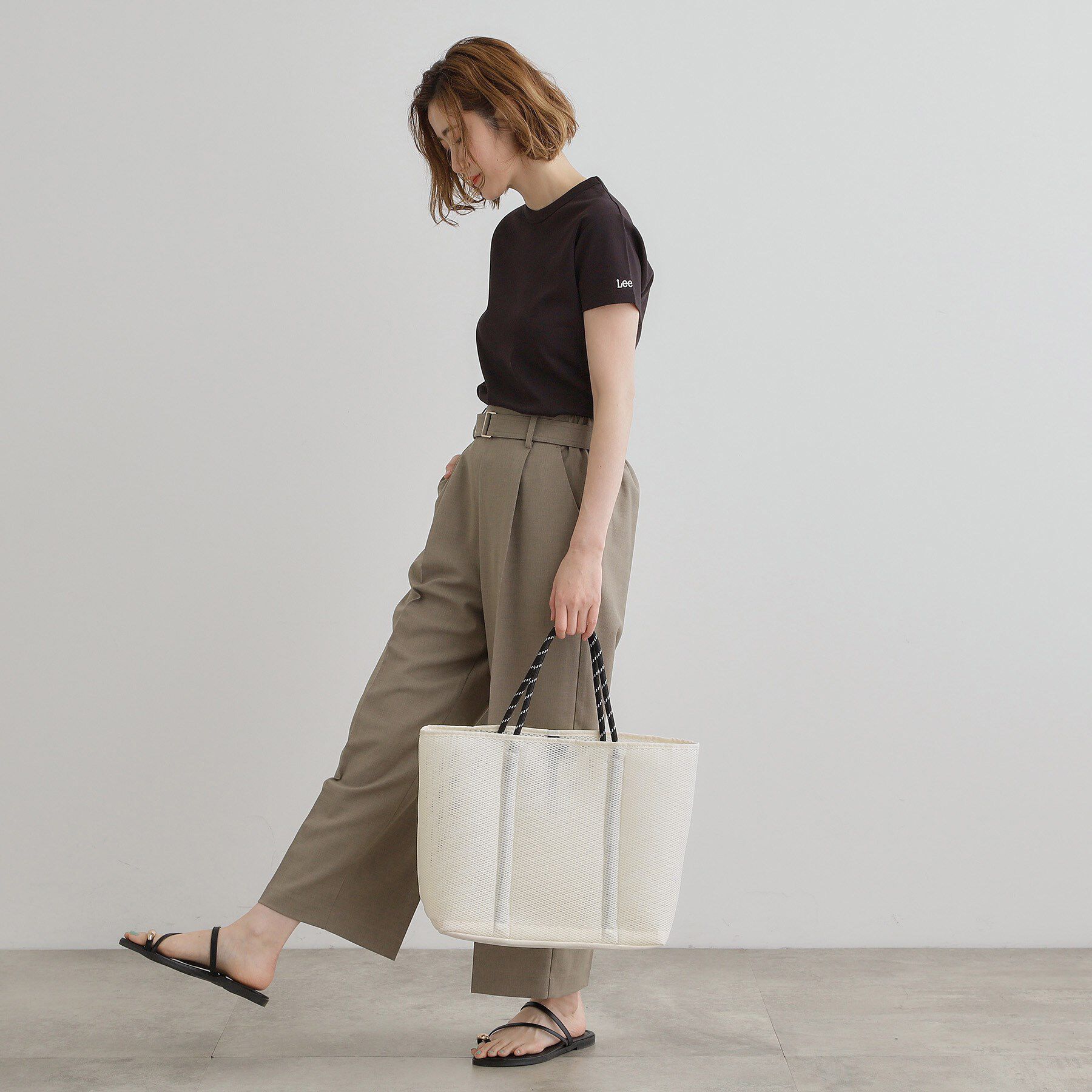 grove「メッシュパラコードハンドルトート」|トートバッグ|