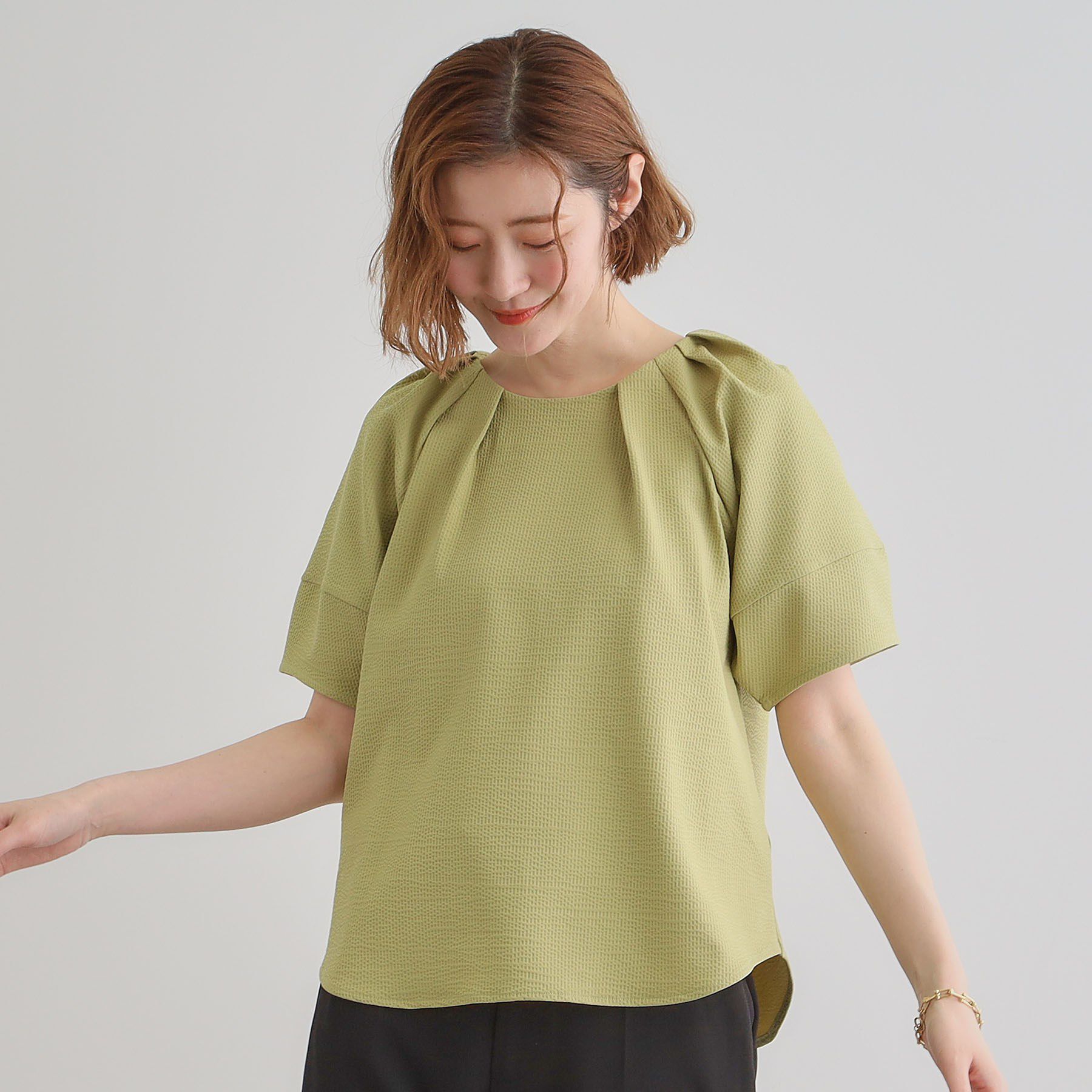 grove「楽してきまる ランタンスリーブプルオーバー」|Tシャツ・カットソー|