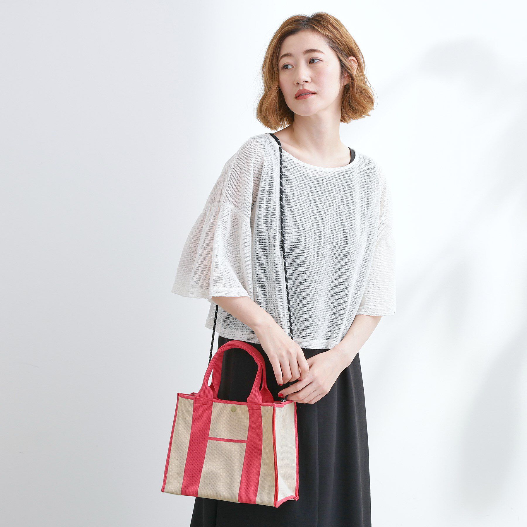 grove「ニットアソート2WAYトート」|トートバッグ|