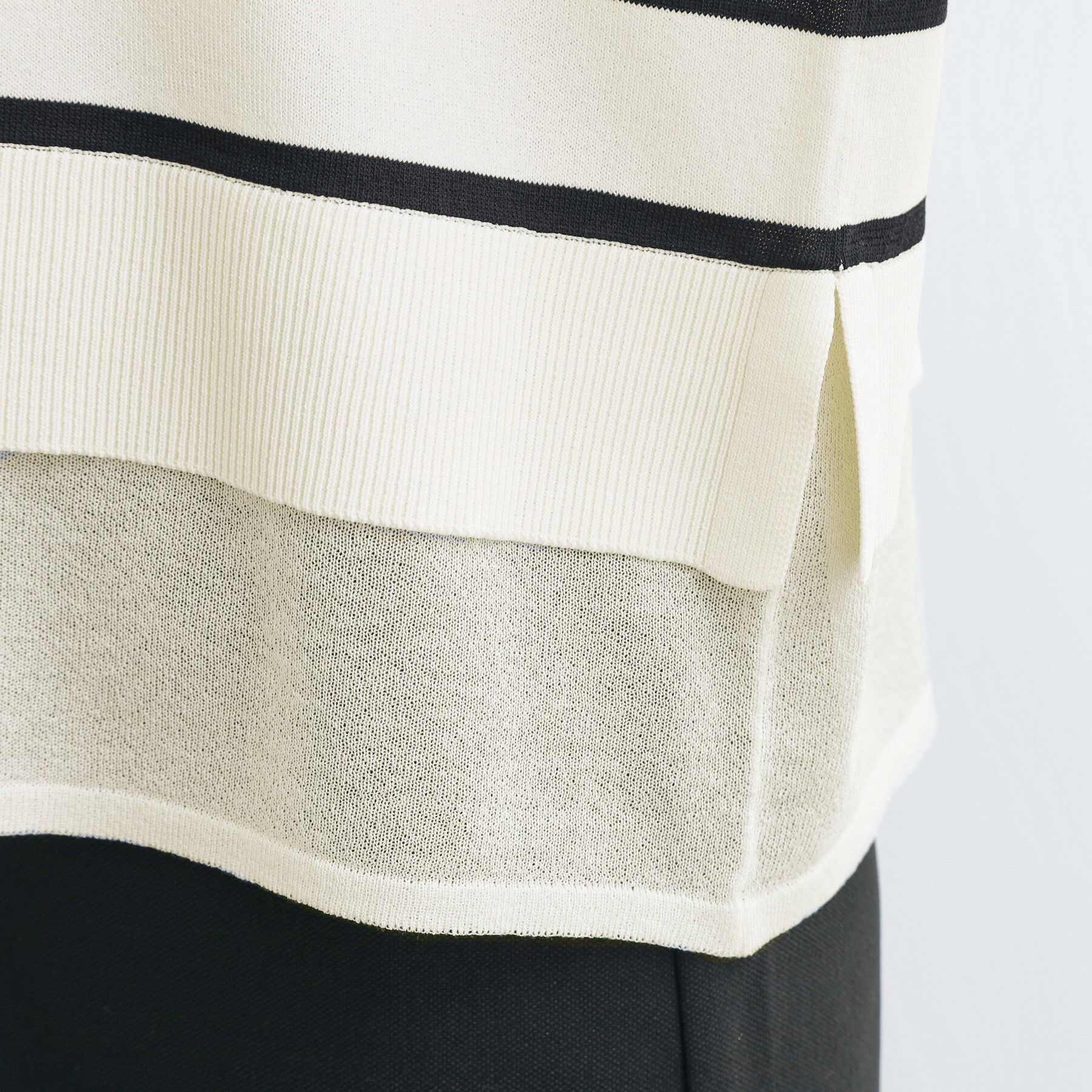 grove「【夏に嬉しい機能付き】やわらかドライタッチレイヤードライクニット」|ニット・セーター|