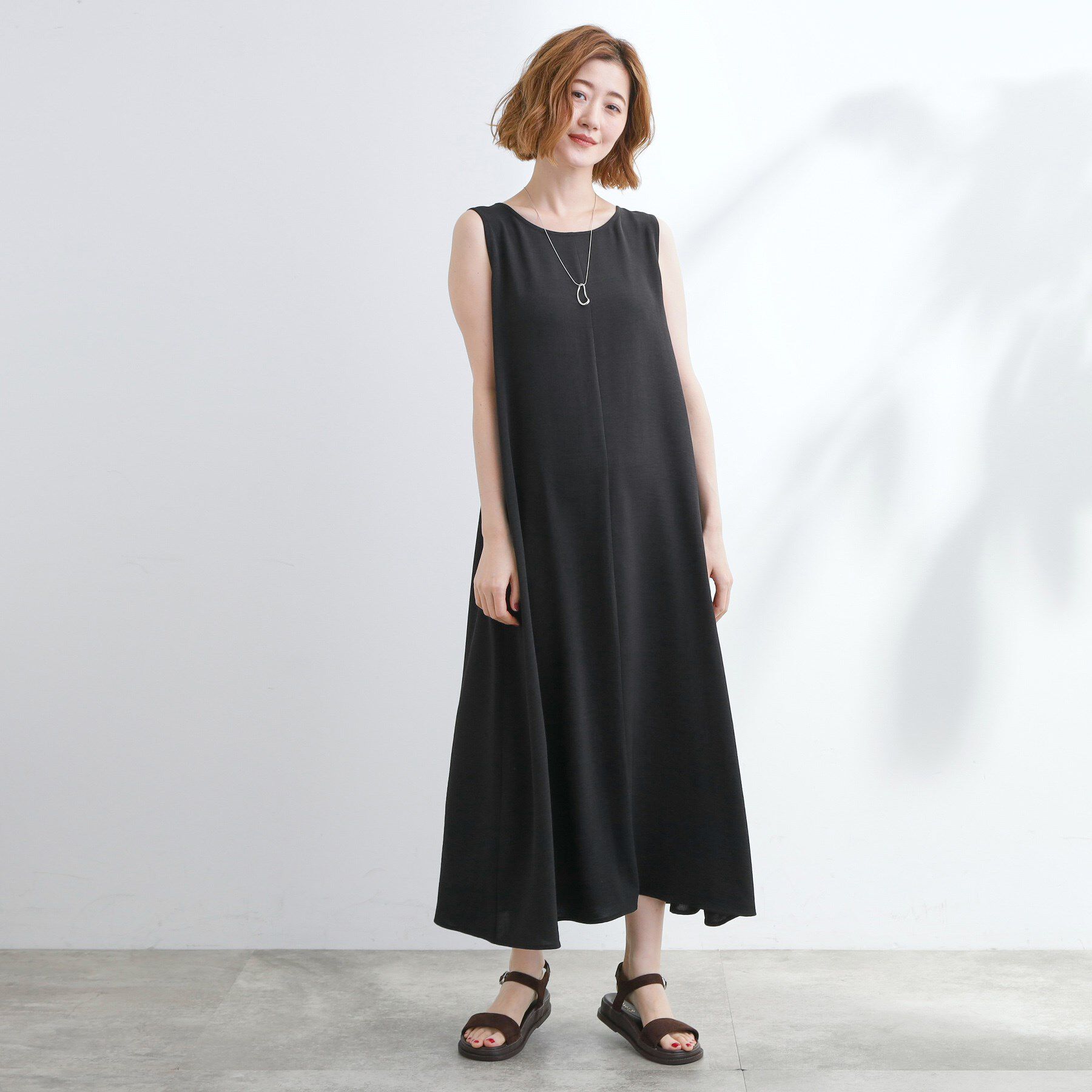 grove「着回し◎夏に嬉しいSET　メッシュブラウス&times;フレアワンピース」|ワンピース|