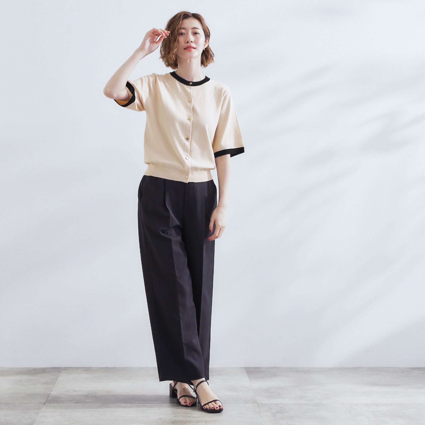 grove「さらりと心地よい　大人のサマーニットカーディガン」|カーディガン|