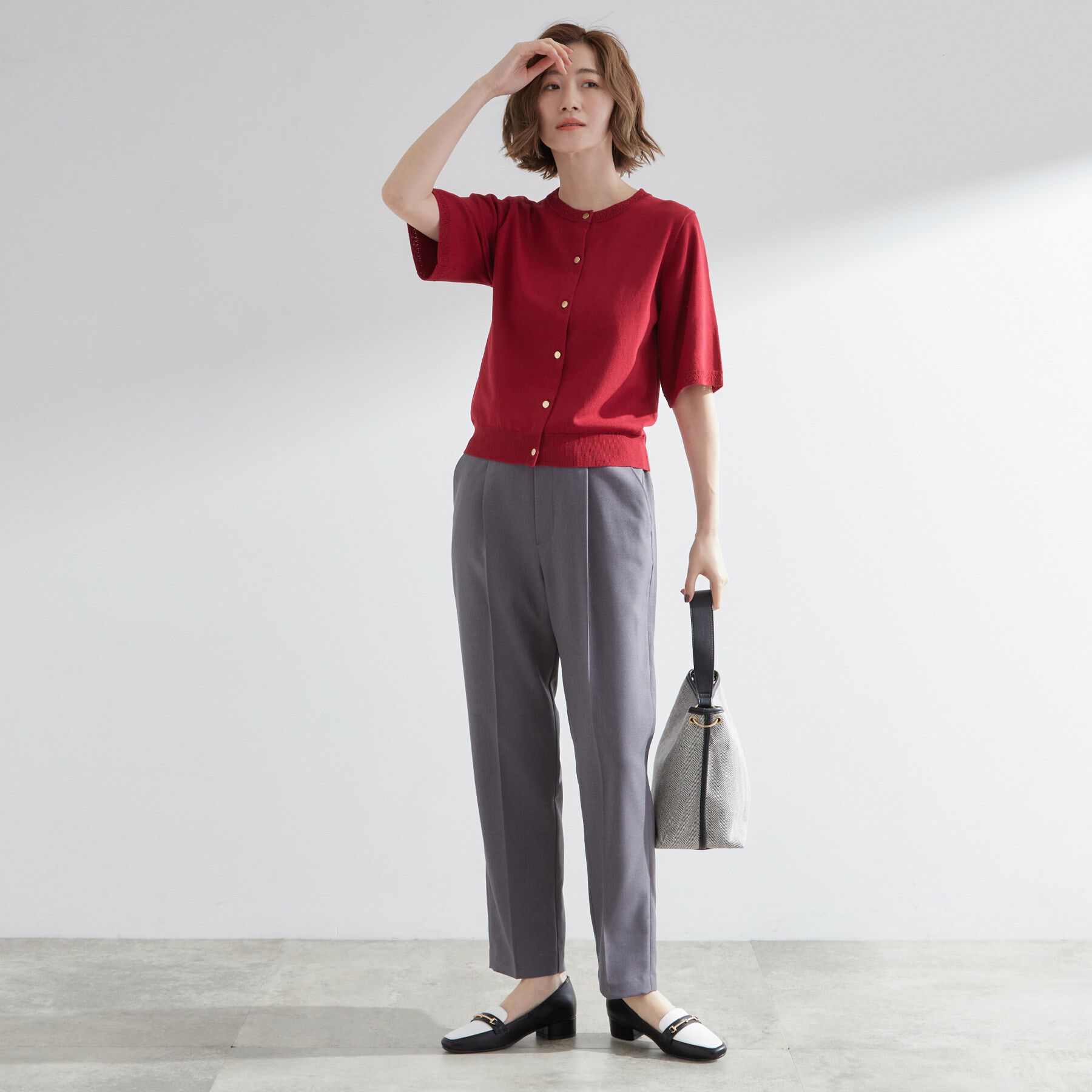 grove「さらりと心地よい　大人のサマーニットカーディガン」|カーディガン|