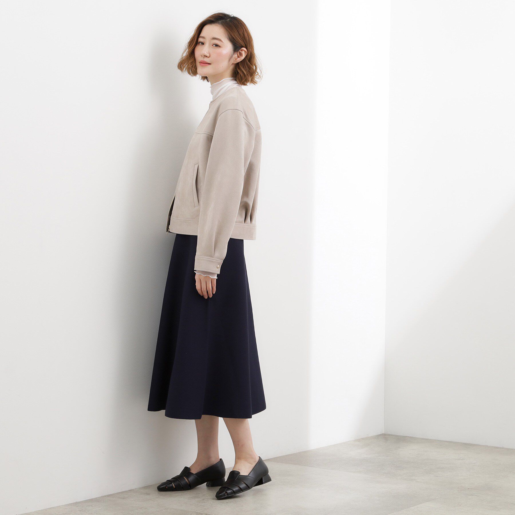 grove「【SETUP対応】ニットフレアスカート」|スカート|