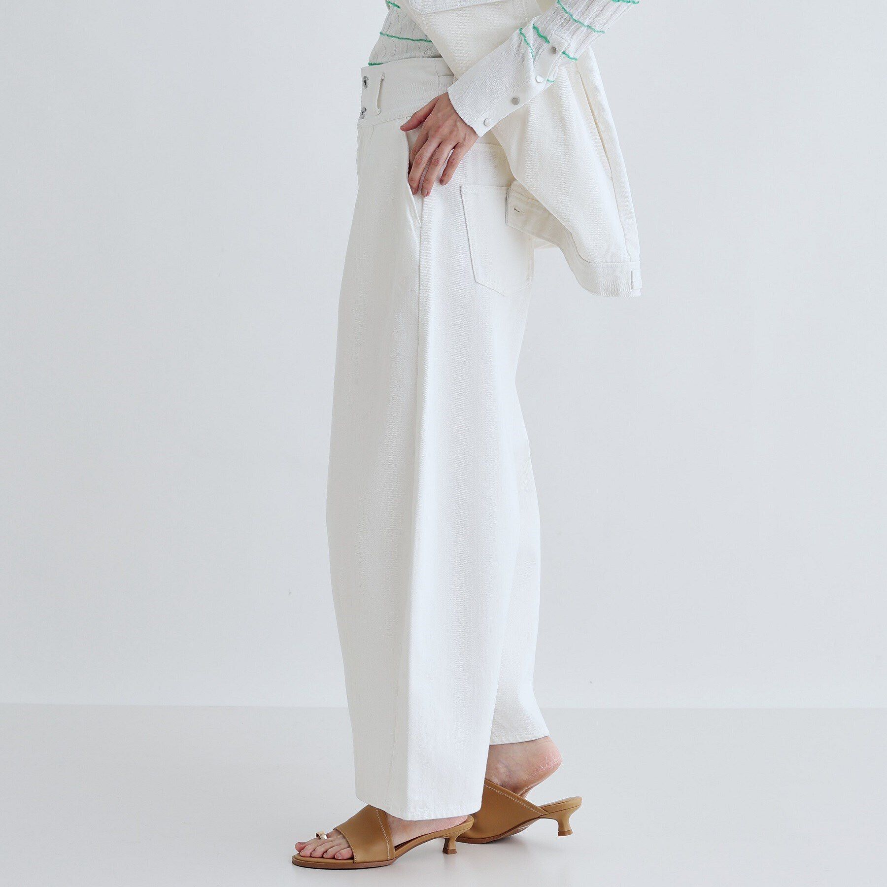 GALLEST「ハイウエストカーブデニム」|デニム|