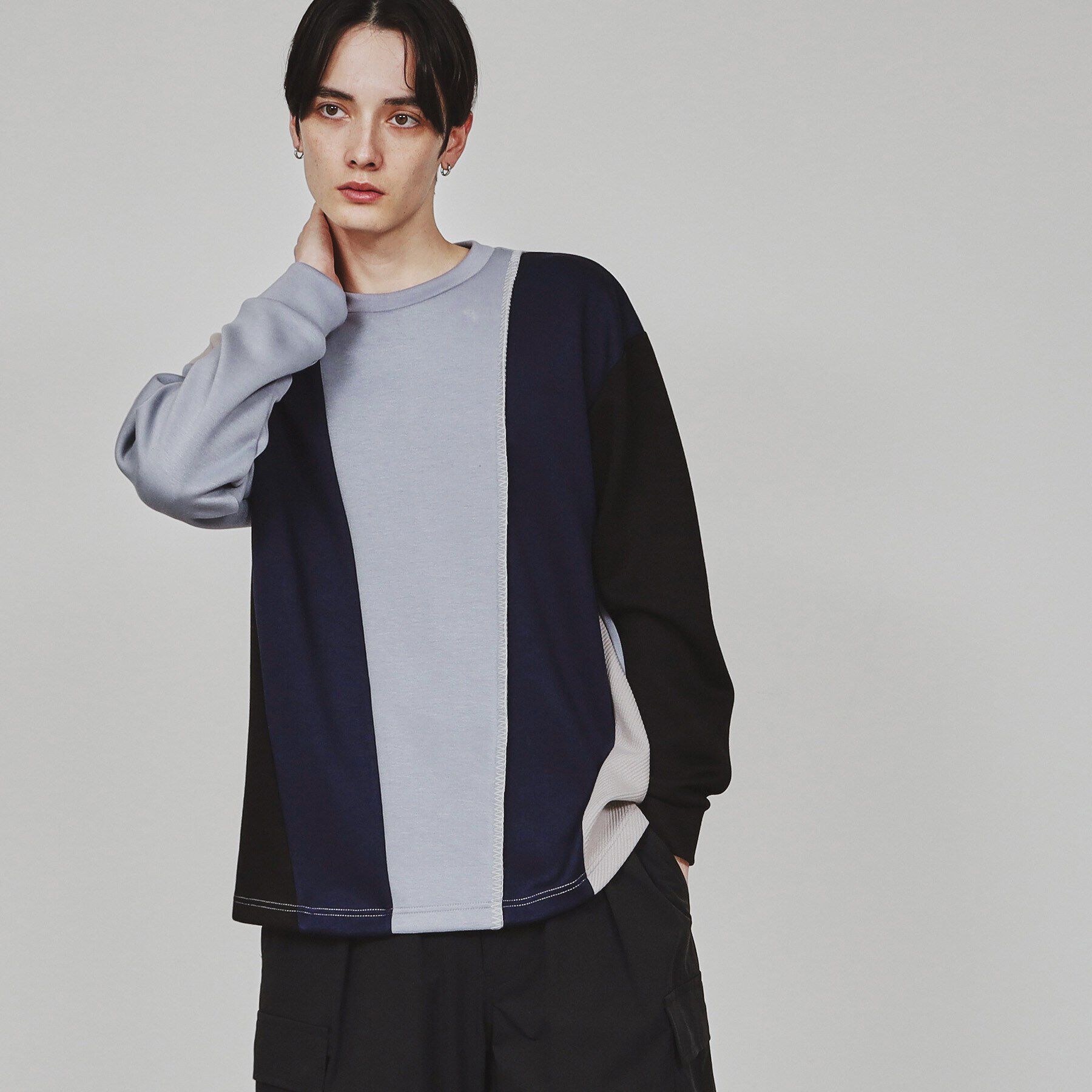 tk.TAKEO KIKUCHI「ダイヤゴナルブランケットカットソー」|Tシャツ・カットソー|