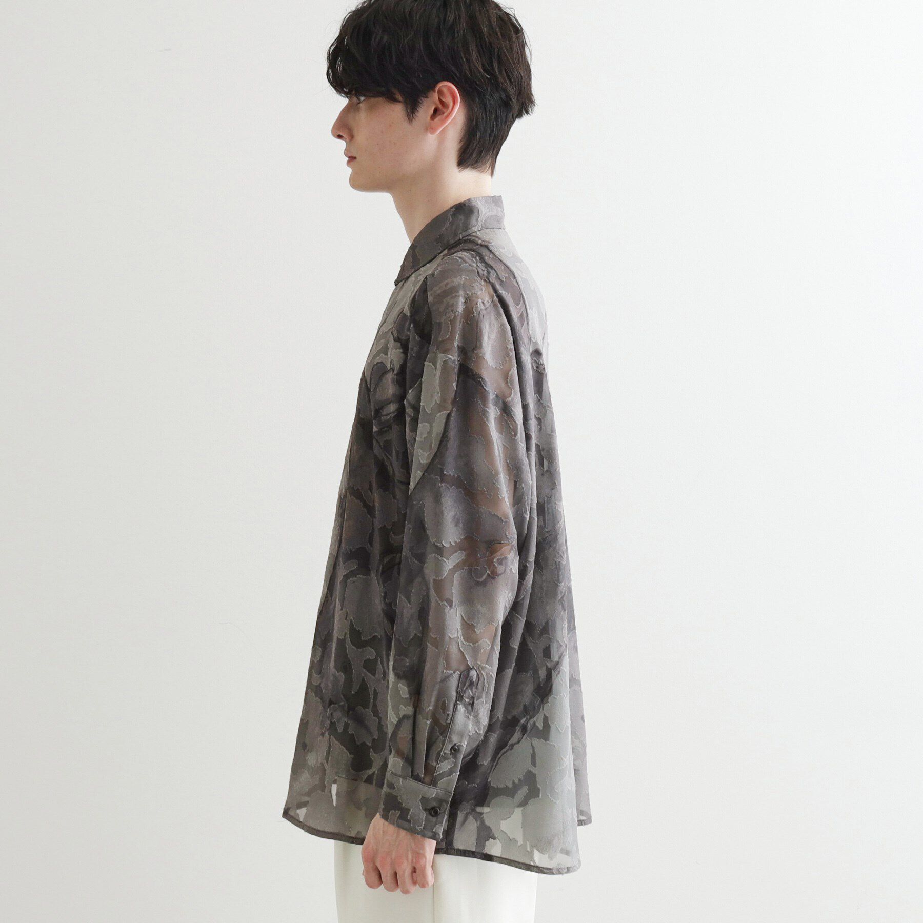 tk.TAKEO KIKUCHI「シアーフラワーシャツ」|シャツ・ブラウス|