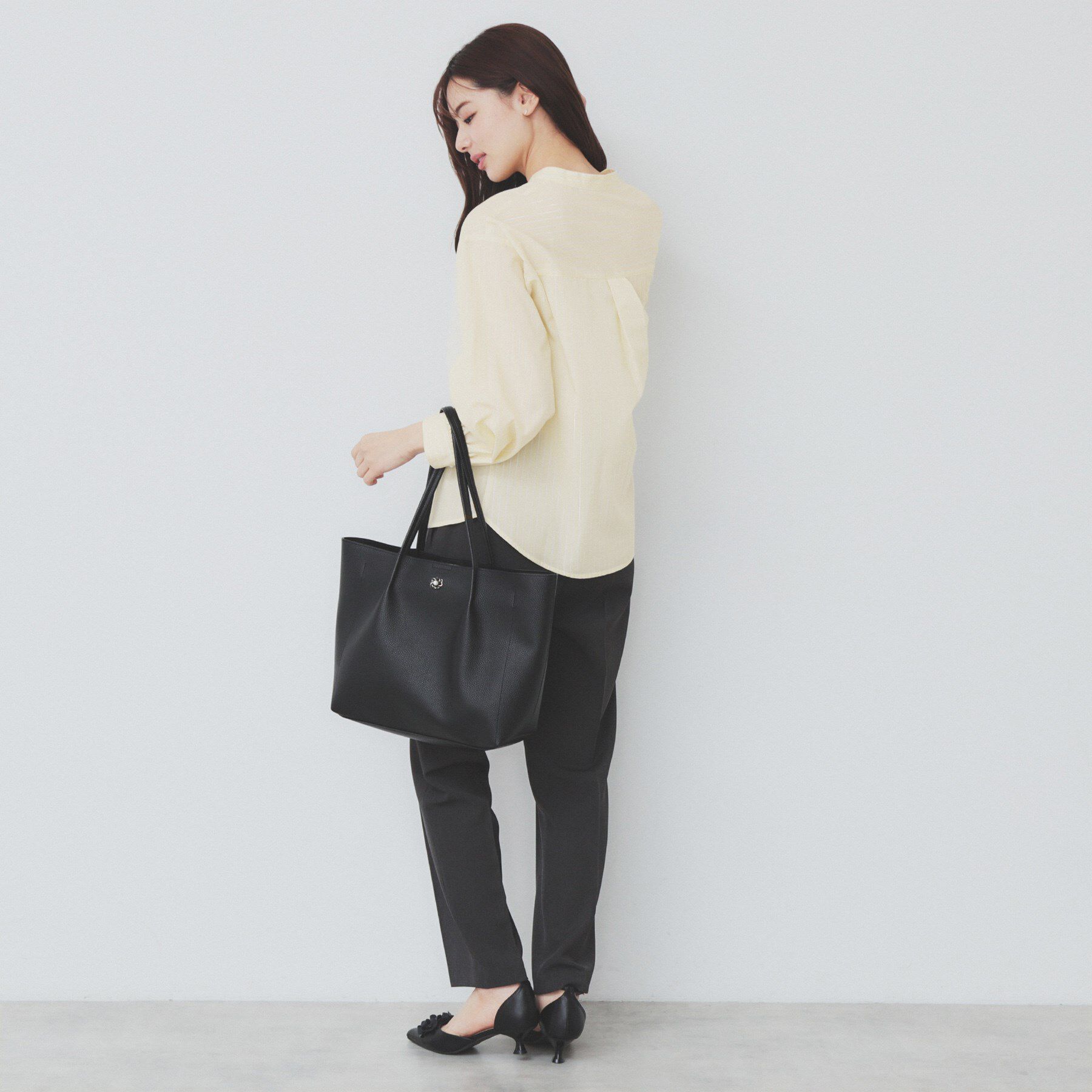 index「《6color》ラメラインバンドカラーシャツ【洗濯機洗い可/イージーアイロン/防シワ】」|シャツ・ブラウス|