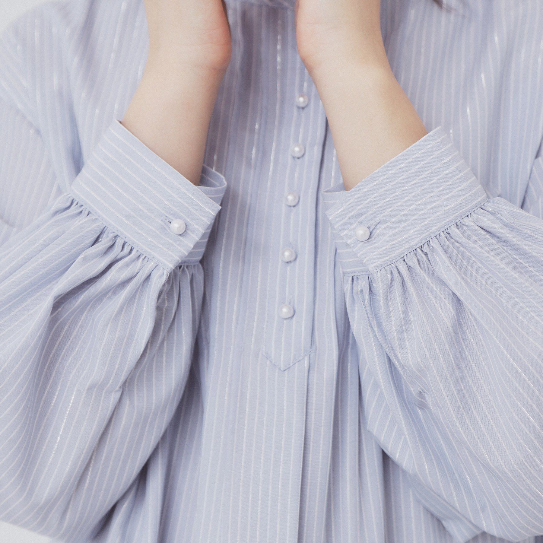 index「《6color》ラメラインバンドカラーシャツ【洗濯機洗い可/イージーアイロン/防シワ】」|シャツ・ブラウス|