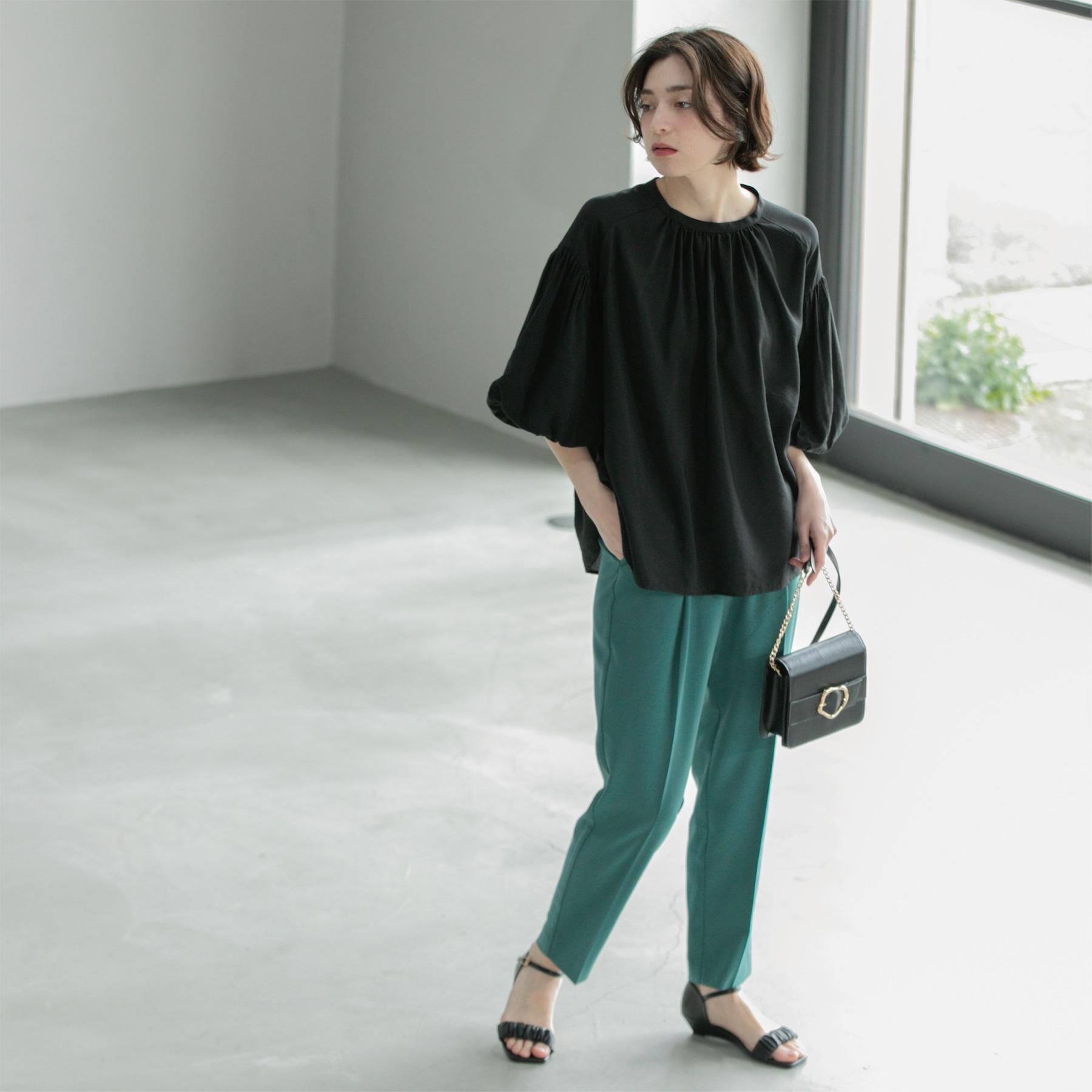 OPAQUE.CLIP「《6色展開/丈が選べる》美脚イージーテーパードパンツ/セットアップ対応【ストレッチ/洗濯機洗い可/防」|その他|