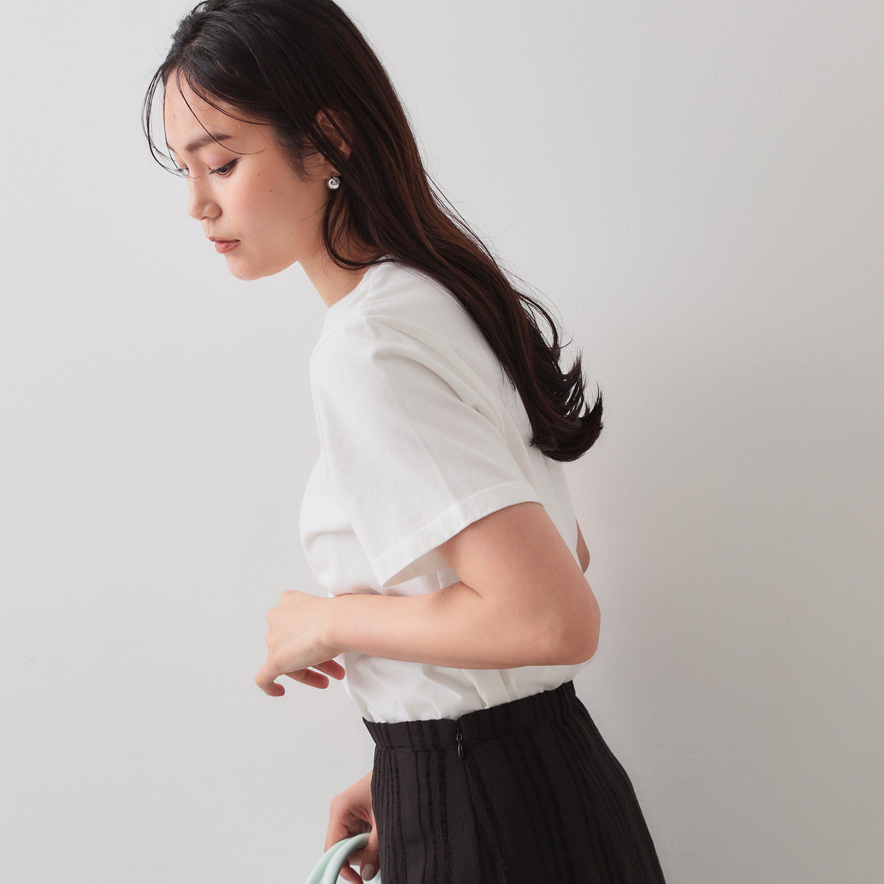 OPAQUE.CLIP「カラーロゴTシャツ【洗濯機洗い可】」|Tシャツ・カットソー|