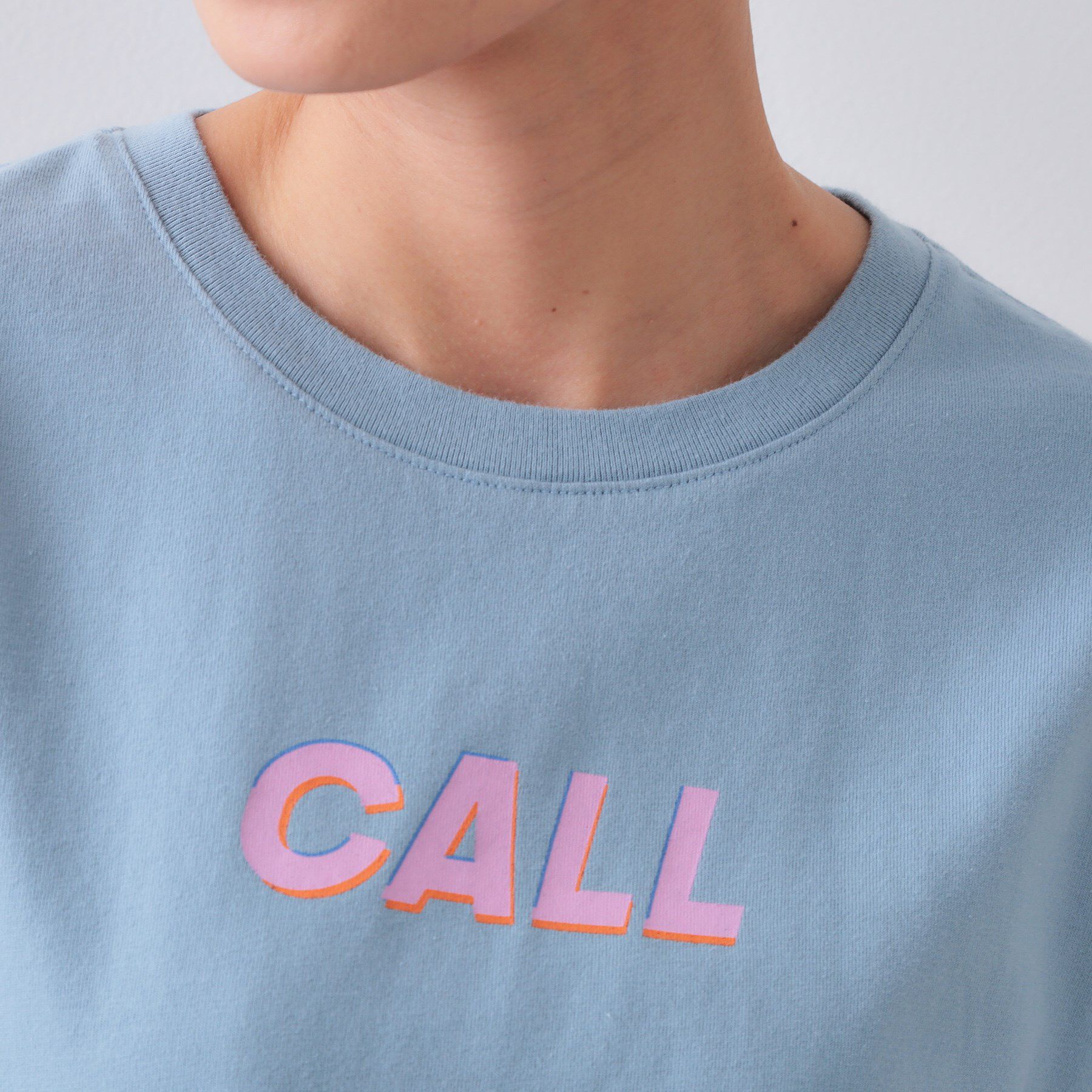 OPAQUE.CLIP「カラーロゴTシャツ【洗濯機洗い可】」|Tシャツ・カットソー|