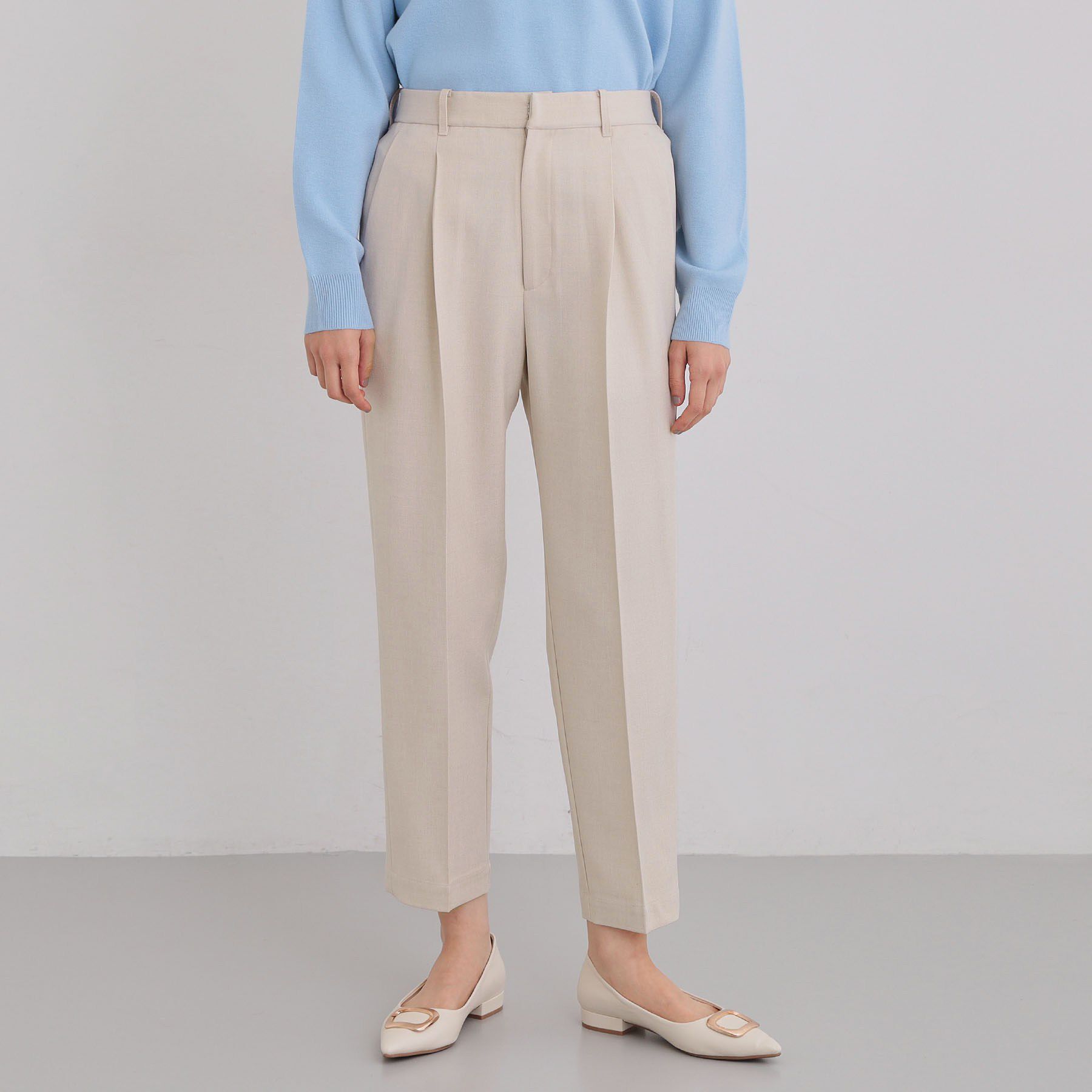 THE SHOP TK「【通勤・セレモニー】CAVIAN ベーシックテーパードパンツ/セットアップ可」|その他|