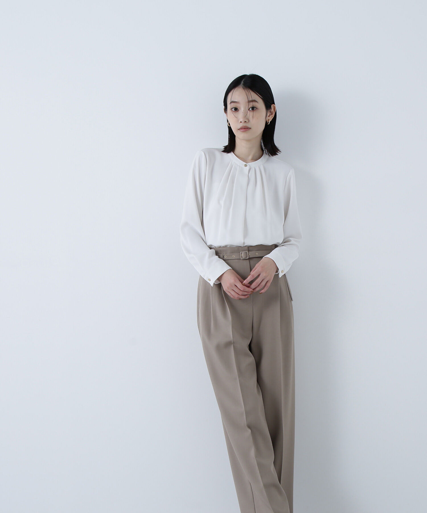  「フロントタックブラウス」|シャツ・ブラウス|