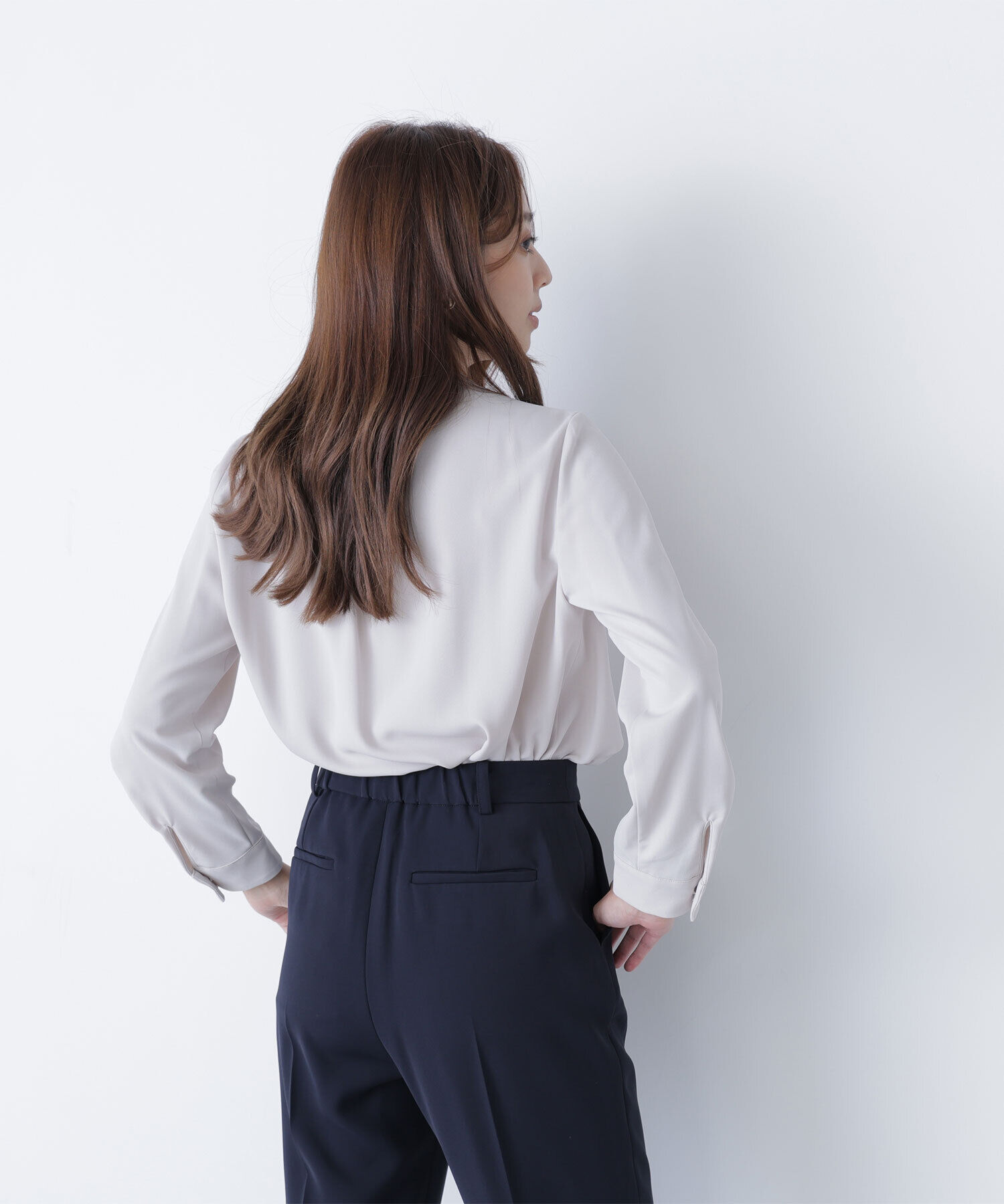  「フロントタックブラウス」|シャツ・ブラウス|