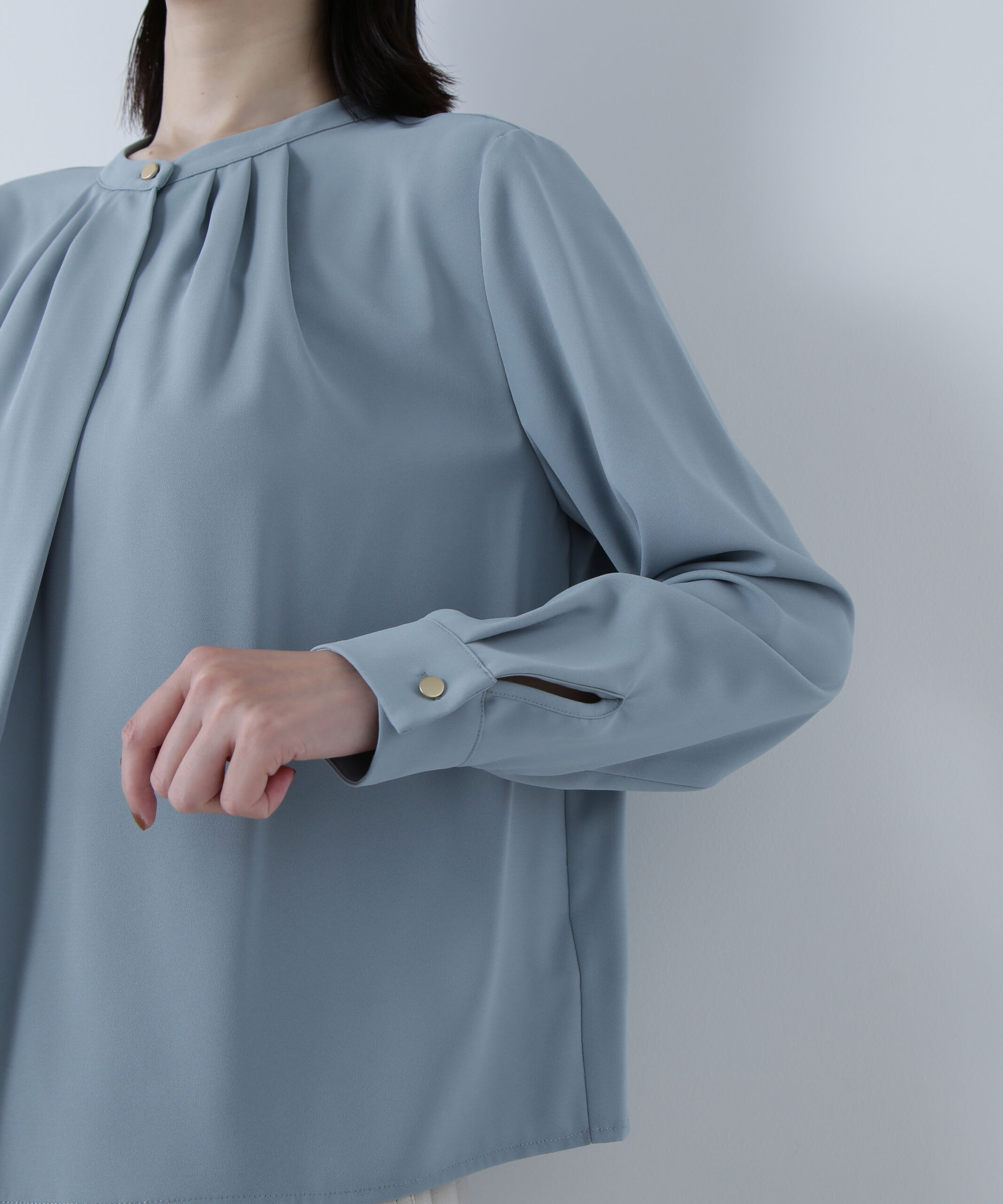  「フロントタックブラウス」|シャツ・ブラウス|
