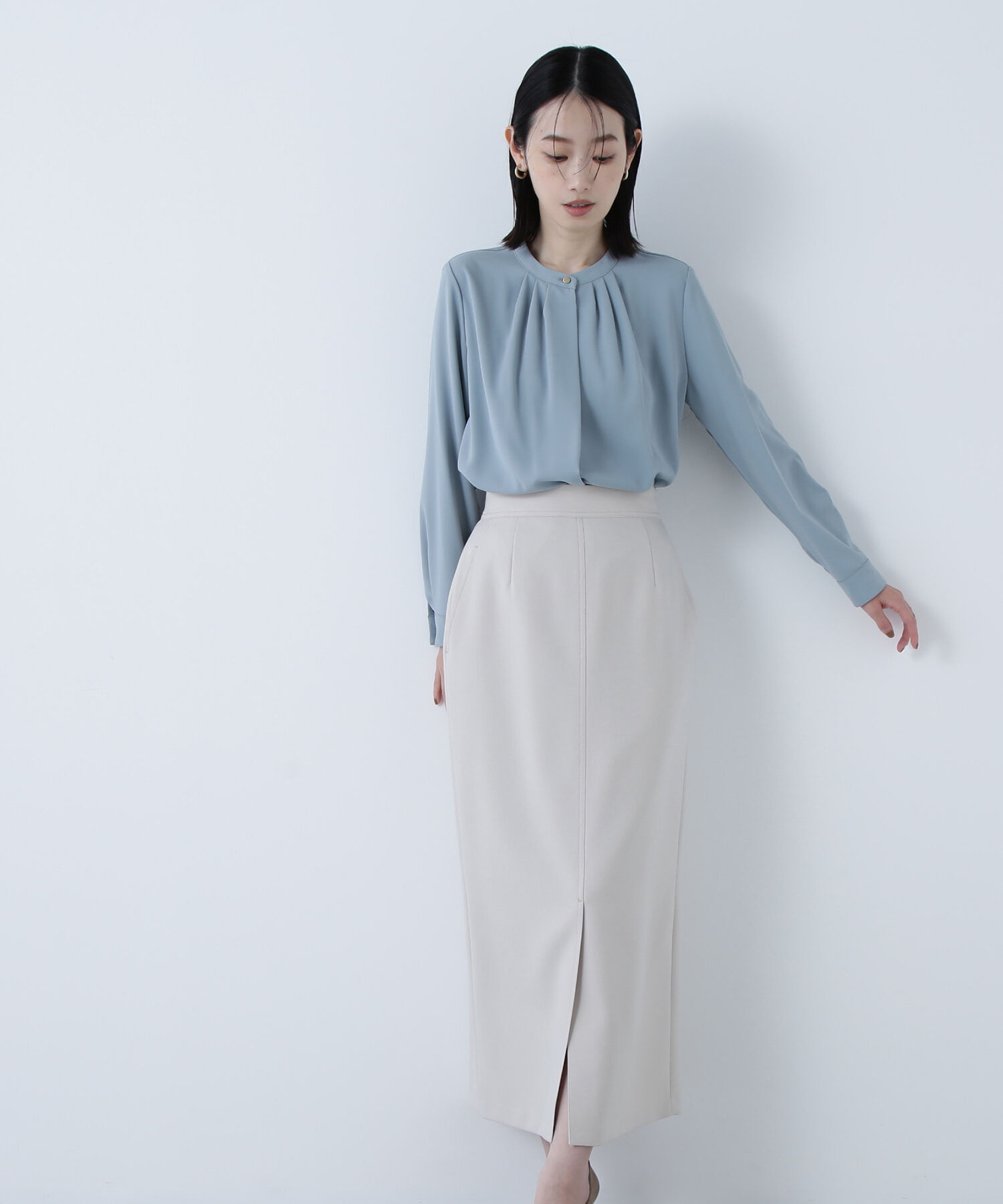  「フロントタックブラウス」|シャツ・ブラウス|