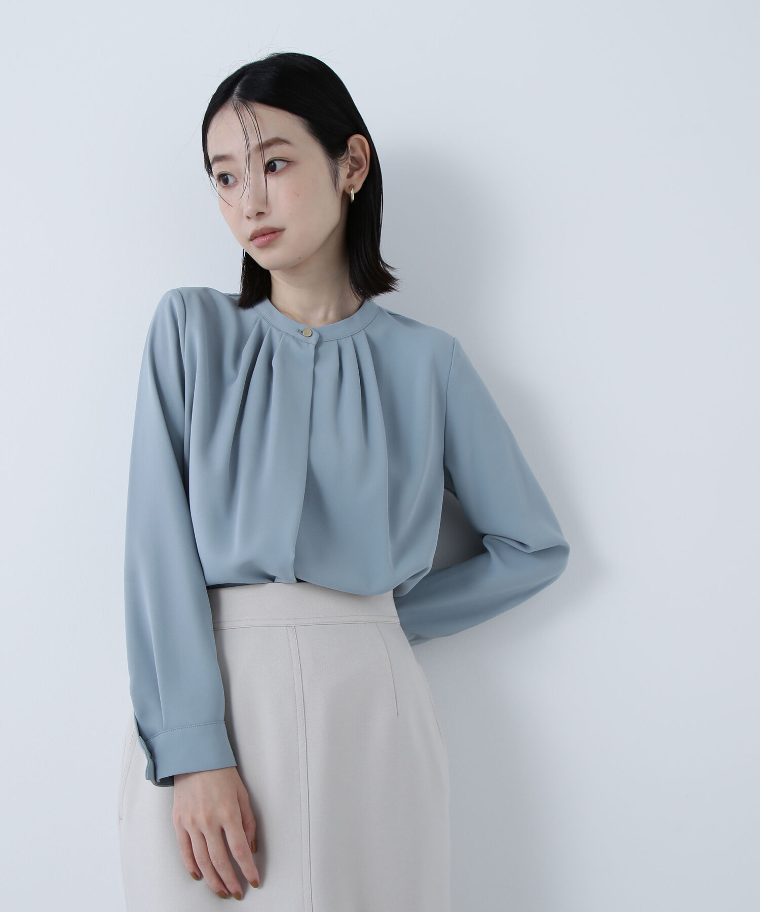  「フロントタックブラウス」|シャツ・ブラウス|