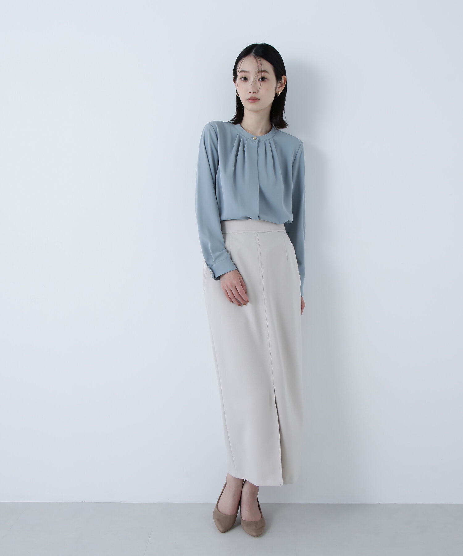  「フロントタックブラウス」|シャツ・ブラウス|