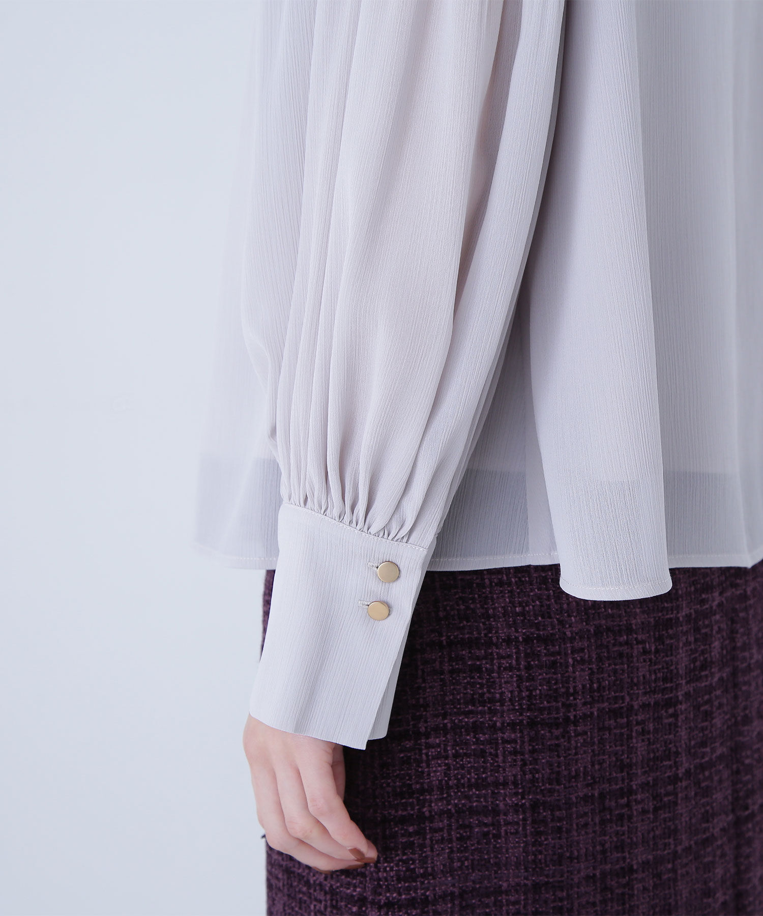  「楊柳プリーツブラウス」|シャツ・ブラウス|