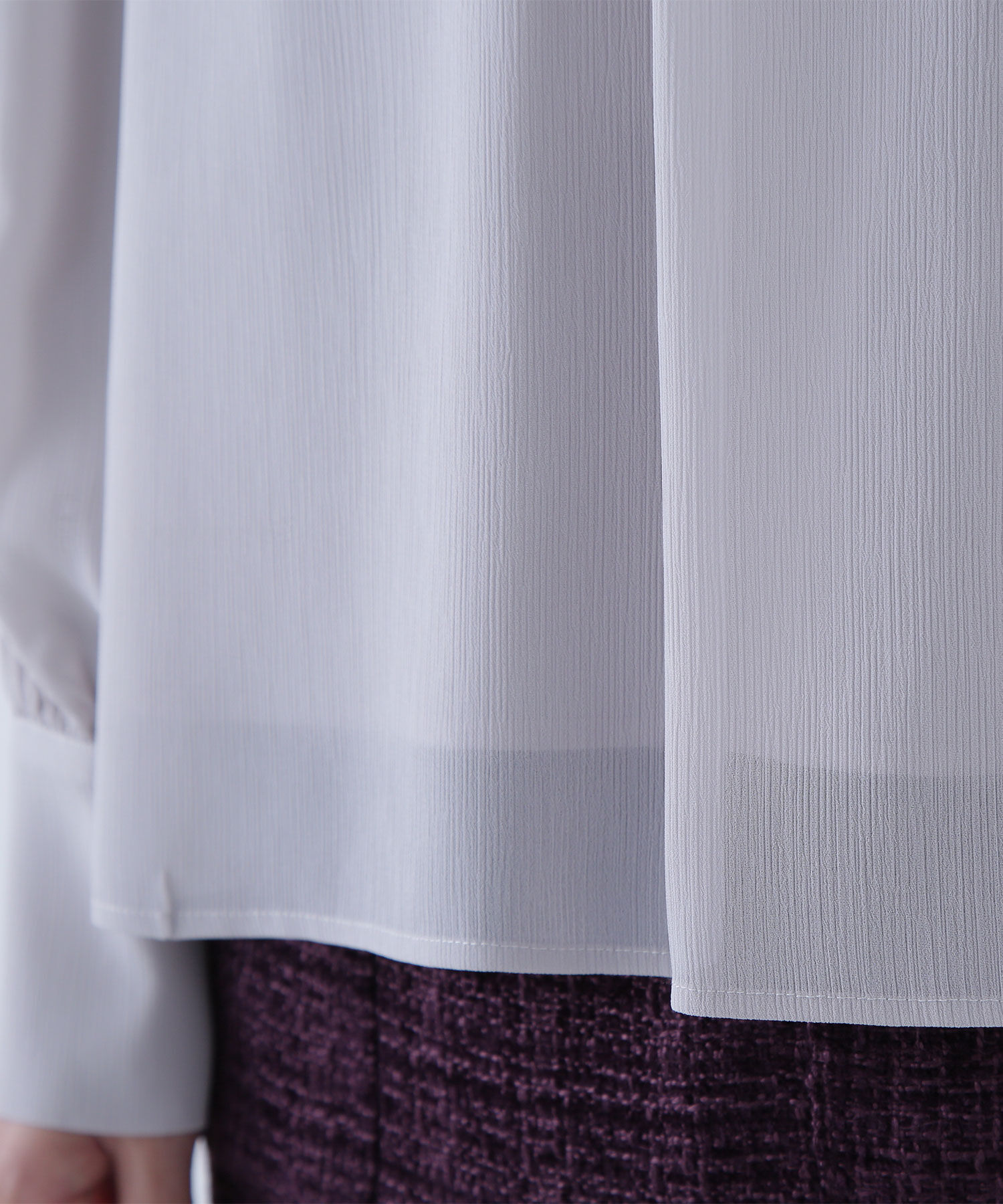  「楊柳プリーツブラウス」|シャツ・ブラウス|