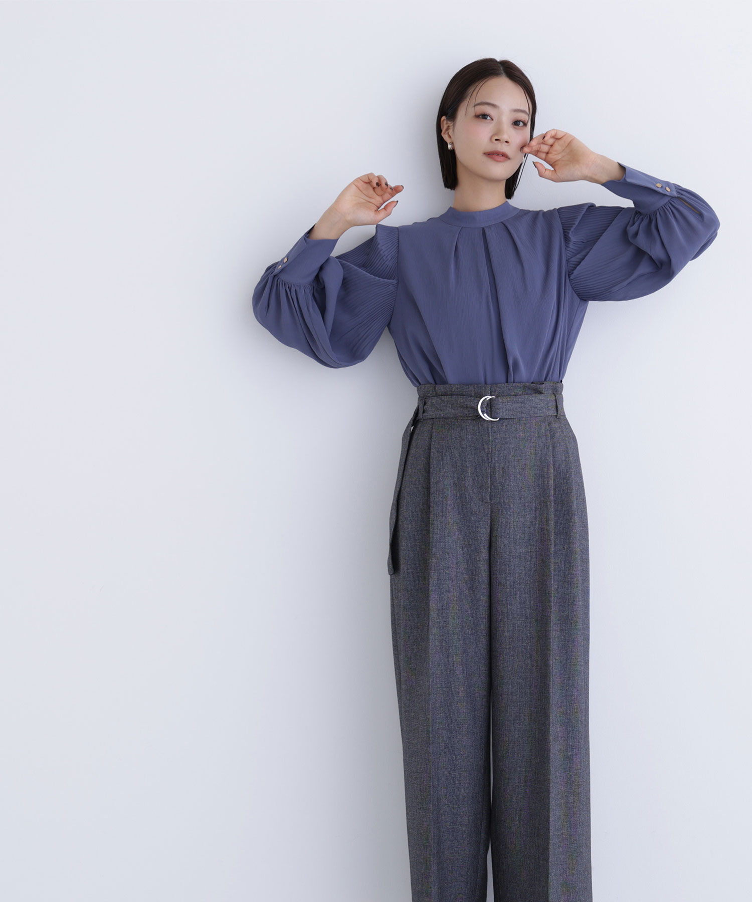  「楊柳プリーツブラウス」|シャツ・ブラウス|