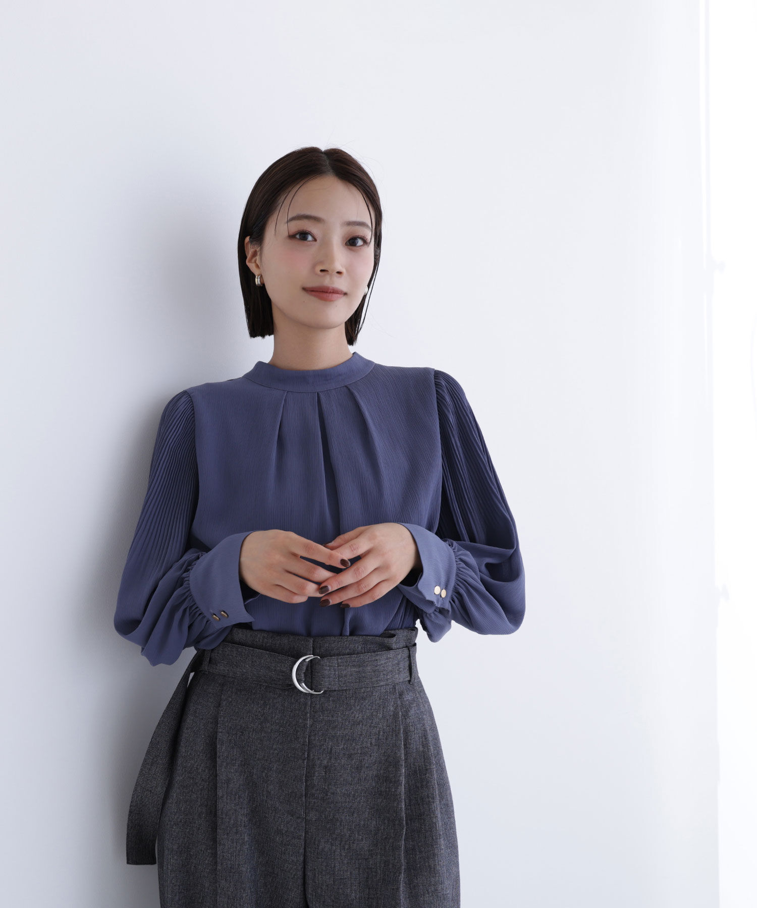  「楊柳プリーツブラウス」|シャツ・ブラウス|