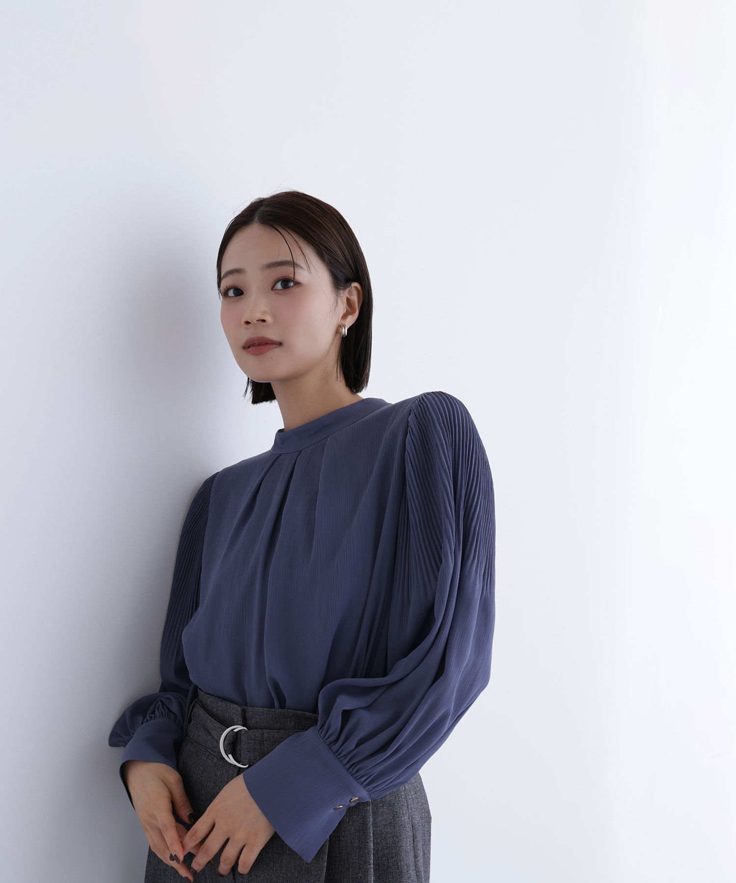  「楊柳プリーツブラウス」|シャツ・ブラウス|