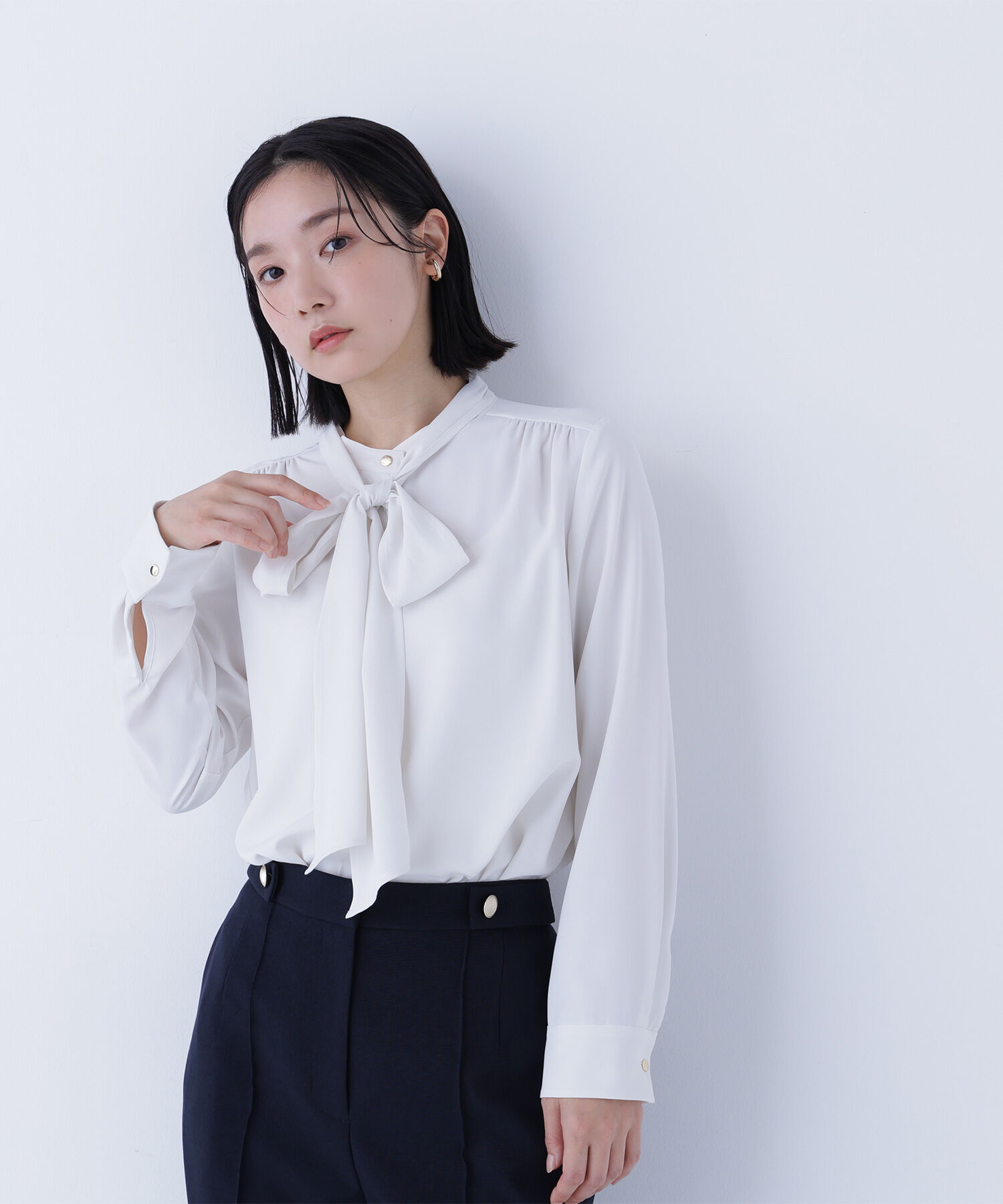  「2wayリボンボウブラウス」|シャツ・ブラウス|