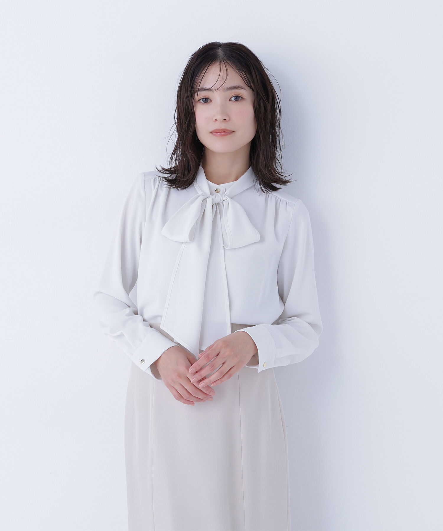  「2wayリボンボウブラウス」|シャツ・ブラウス|