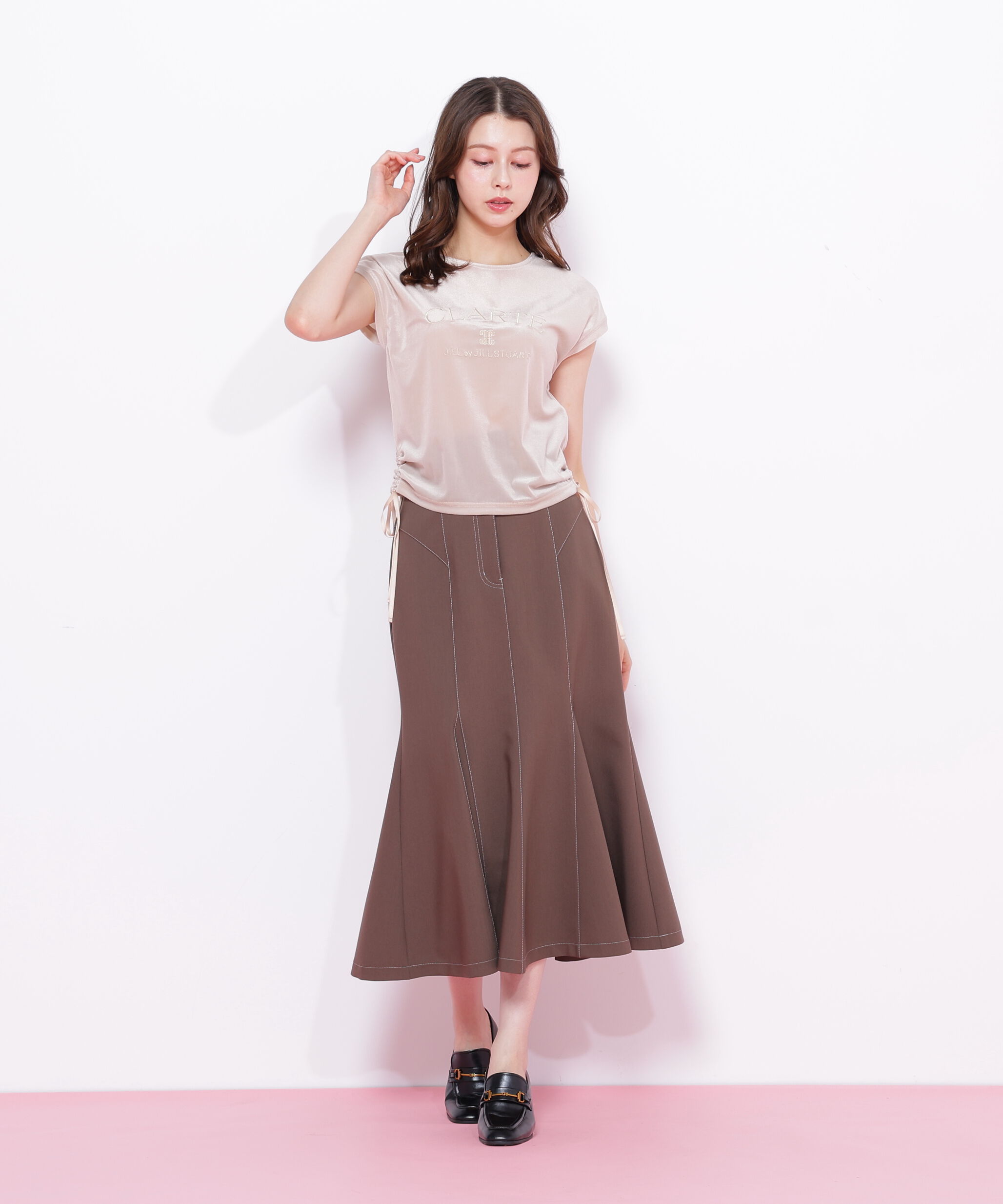  「ベロアコンパクトTシャツ」|Tシャツ・カットソー|