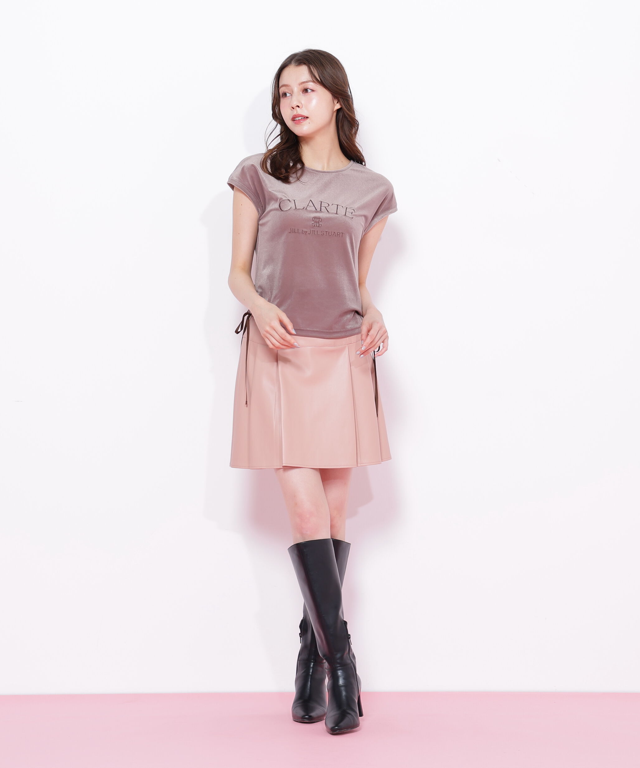  「ベロアコンパクトTシャツ」|Tシャツ・カットソー|