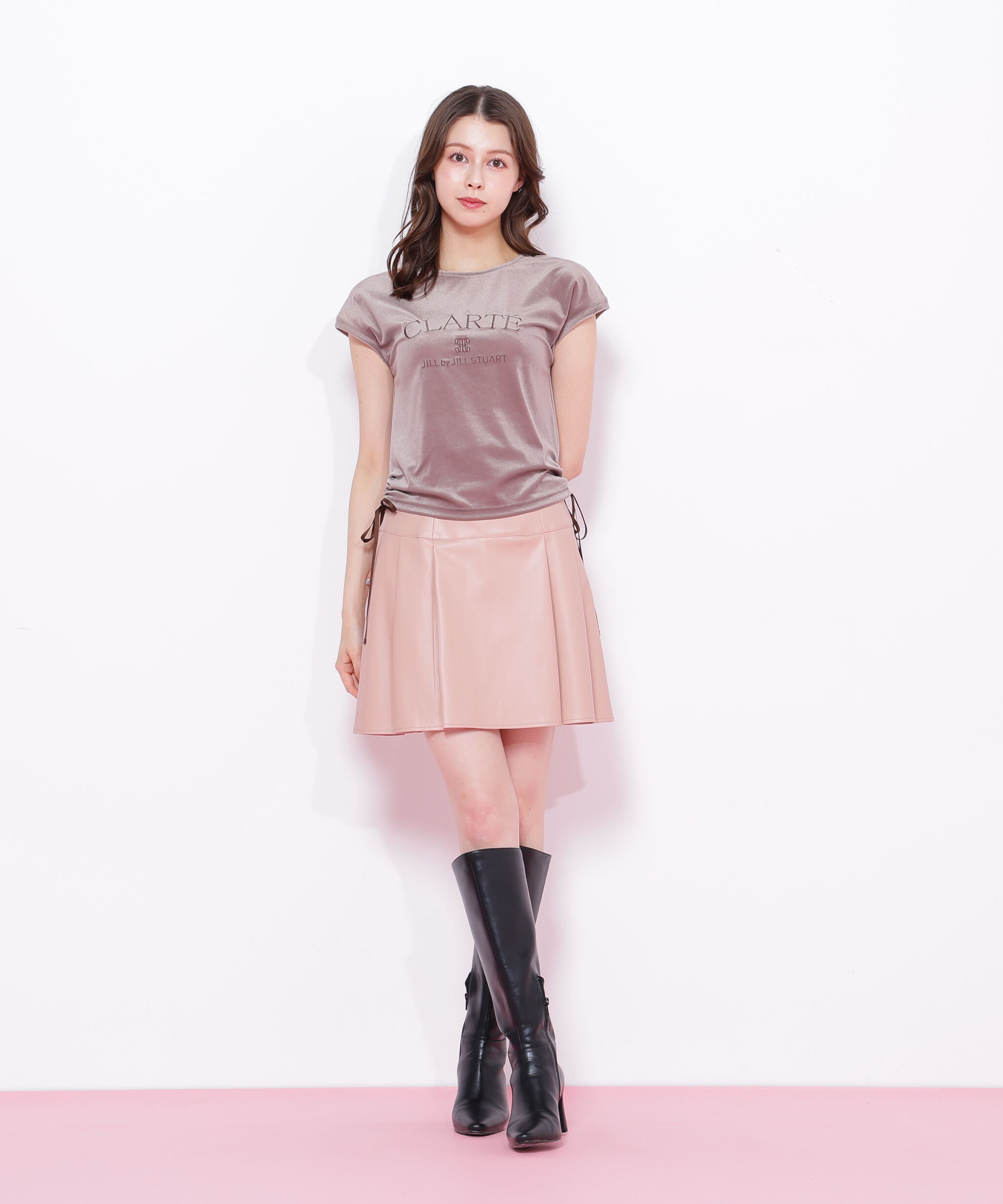  「ベロアコンパクトTシャツ」|Tシャツ・カットソー|